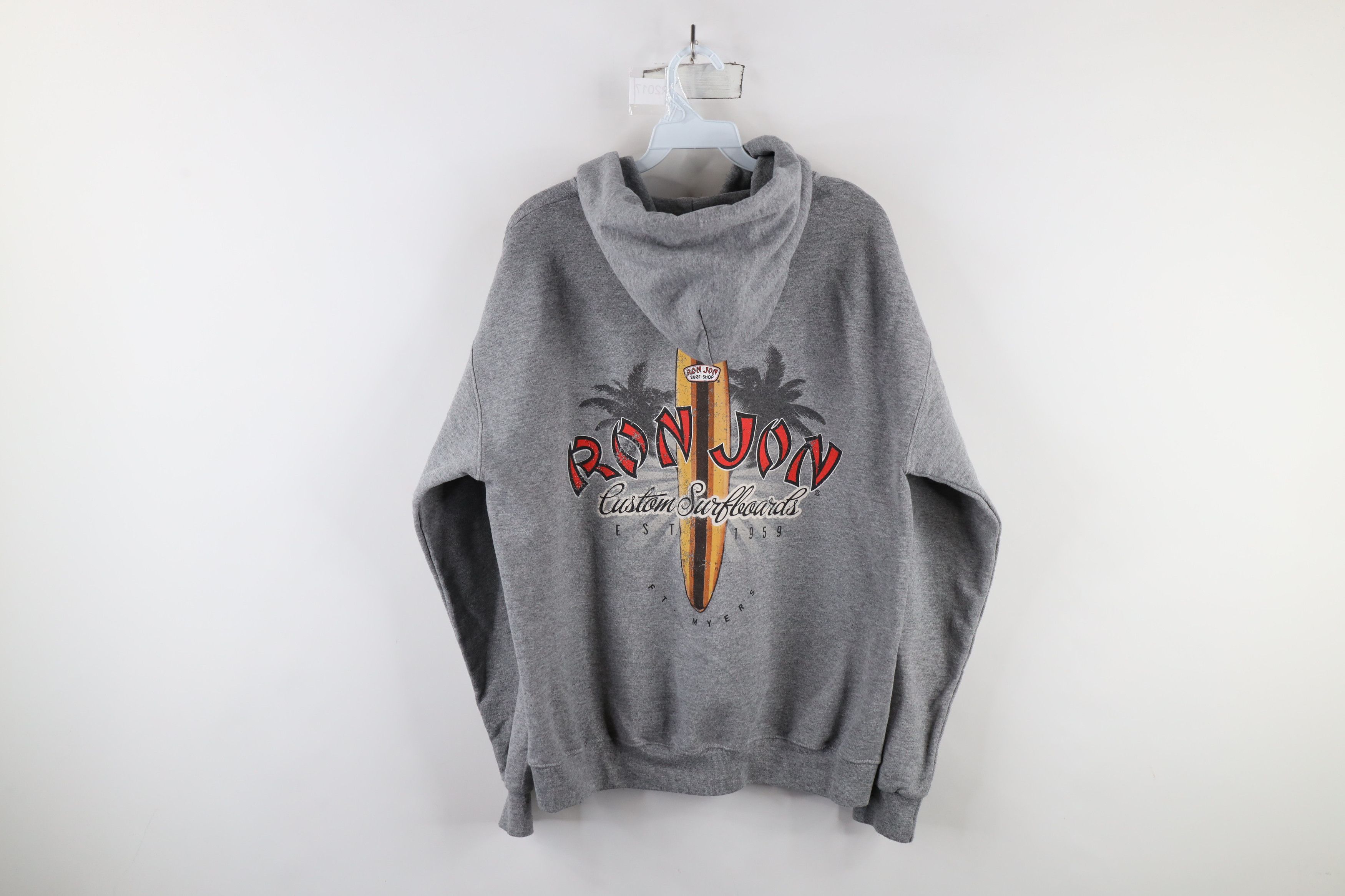 Vintage Vintage Ron Jon Surf Shop Surfing Hoodie Sweatshirt Gray Size US M / EU 48-50 / 2 - 12 Thumbnail