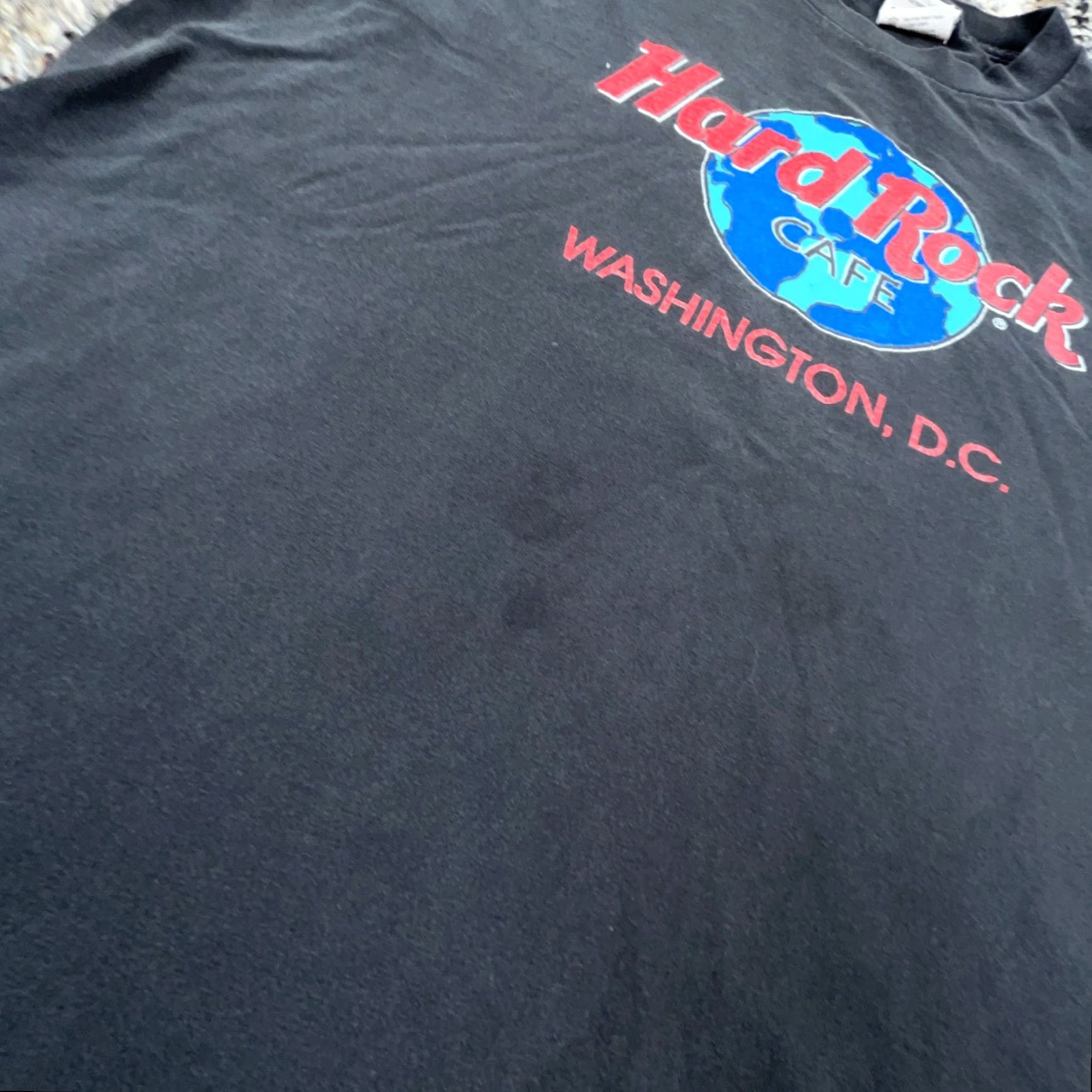 Hard Rock Cafe VINTAGE Hard Rock Cafe Shirt Men L Black Tee Washington Single Stitch USA Shirt Adult Large Black Cotton Logo 90s Retro Nike Size US L / EU 52-54 / 3 - 4 Thumbnail