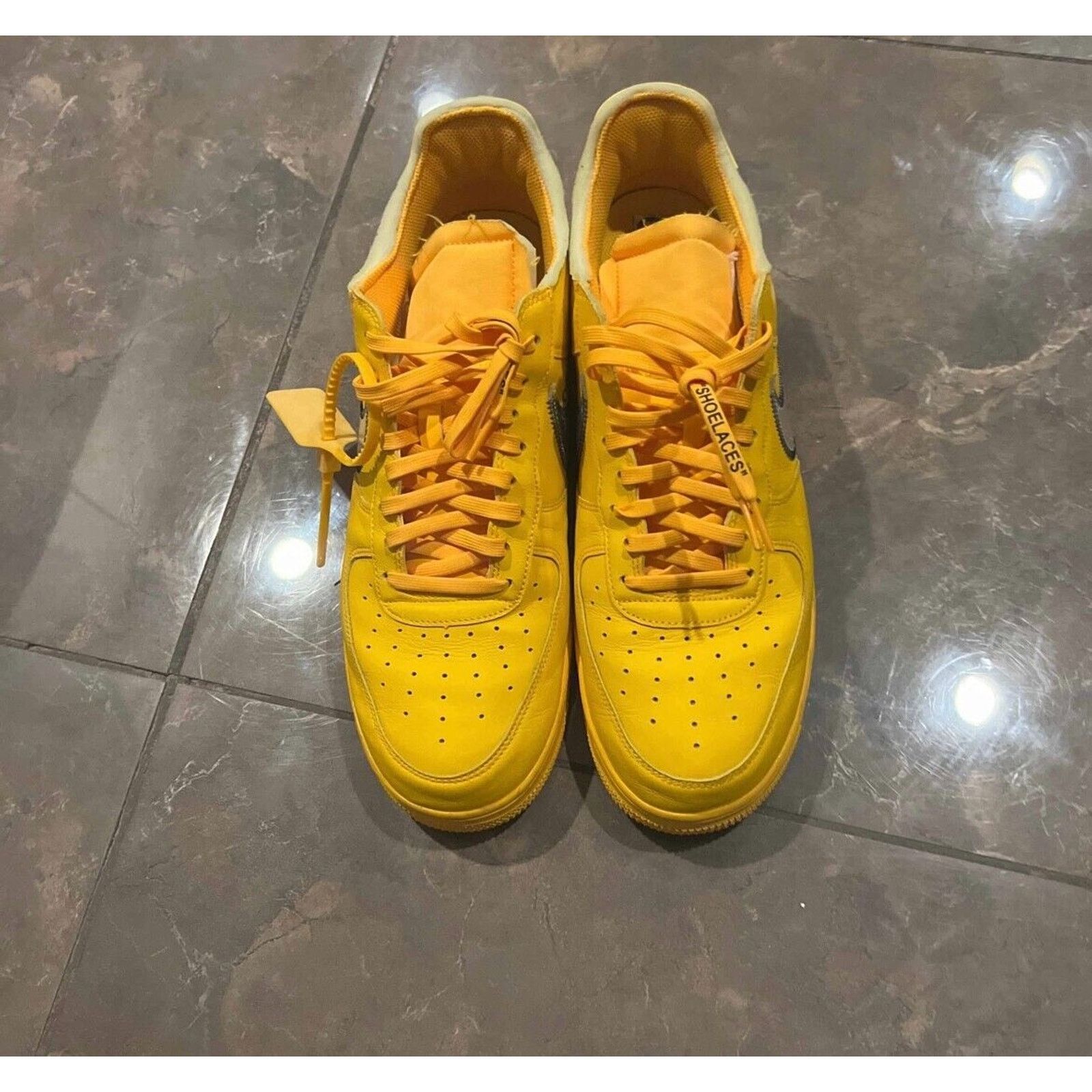 Off-White Size 13- Off White air force 1 lemonade DD1876-700 Size US 13 / EU 46 - 6 Thumbnail