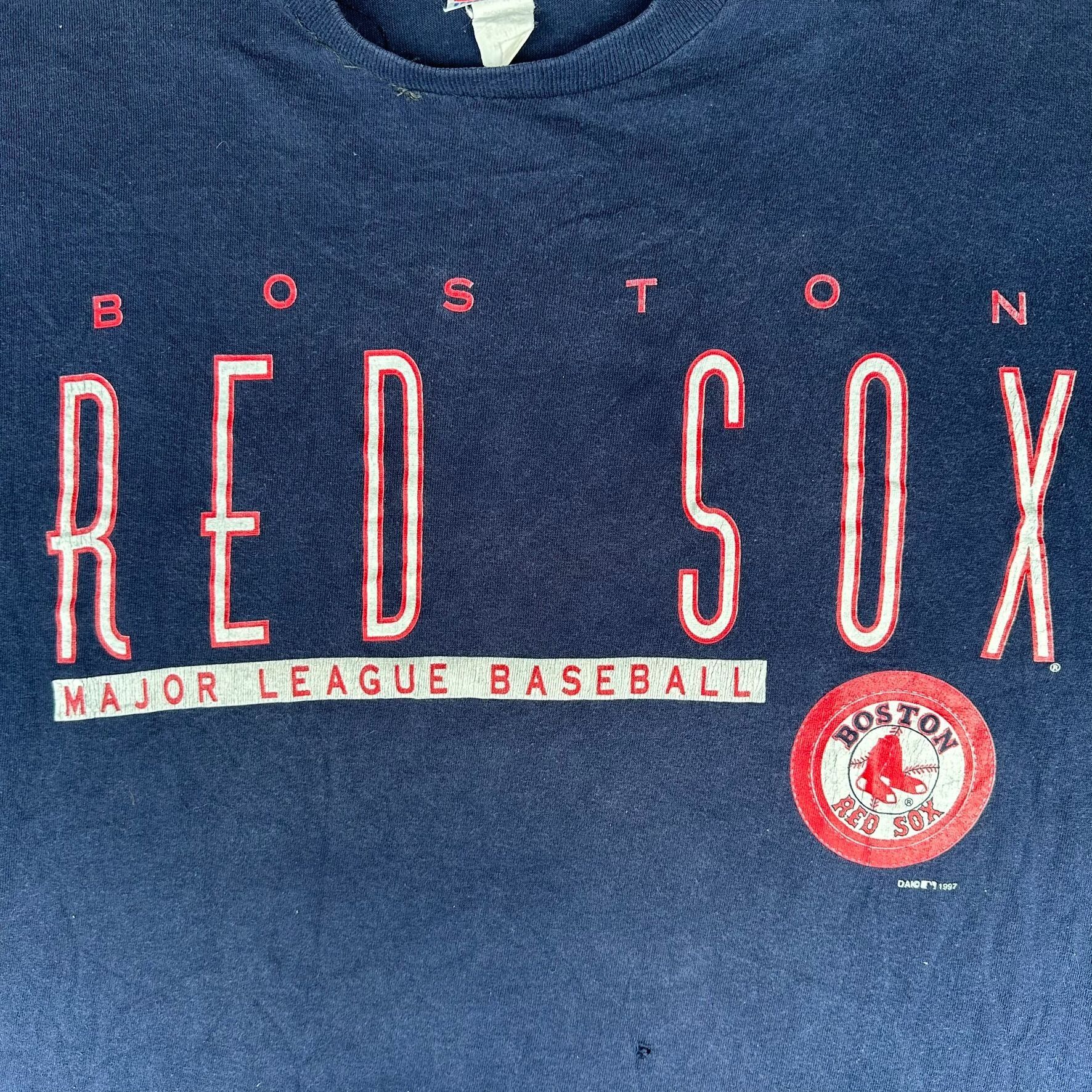 MLB Vintage 90s Boston Red Sox T-Shirt Navy L 1997 MLB Baseball Size US L / EU 52-54 / 3 - 2 Thumbnail