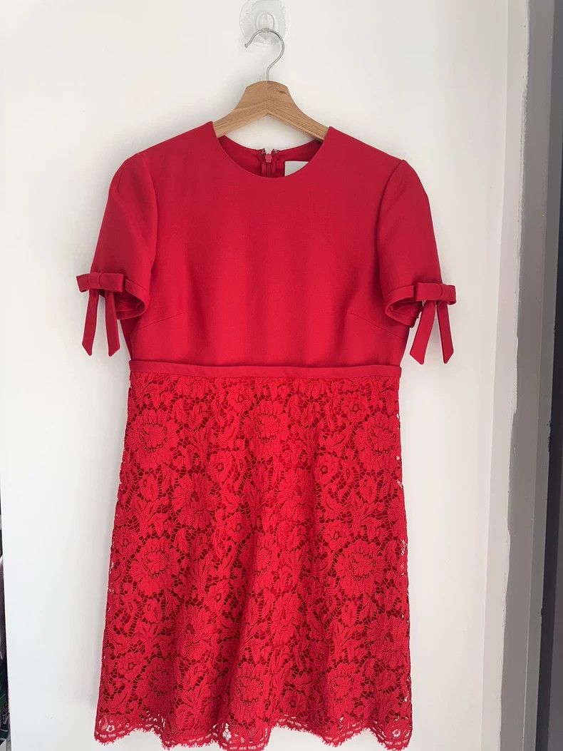Valentino Valentino Red lace dress Size XS / US 0-2 / IT 36-38 - 1 Thumbnail