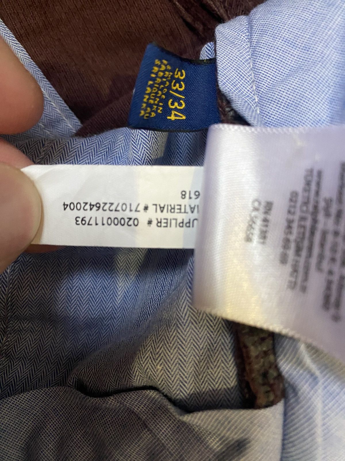 Polo Ralph Lauren Polo Ralph Lauren corduroy trousers Size US 33 - 17 Thumbnail