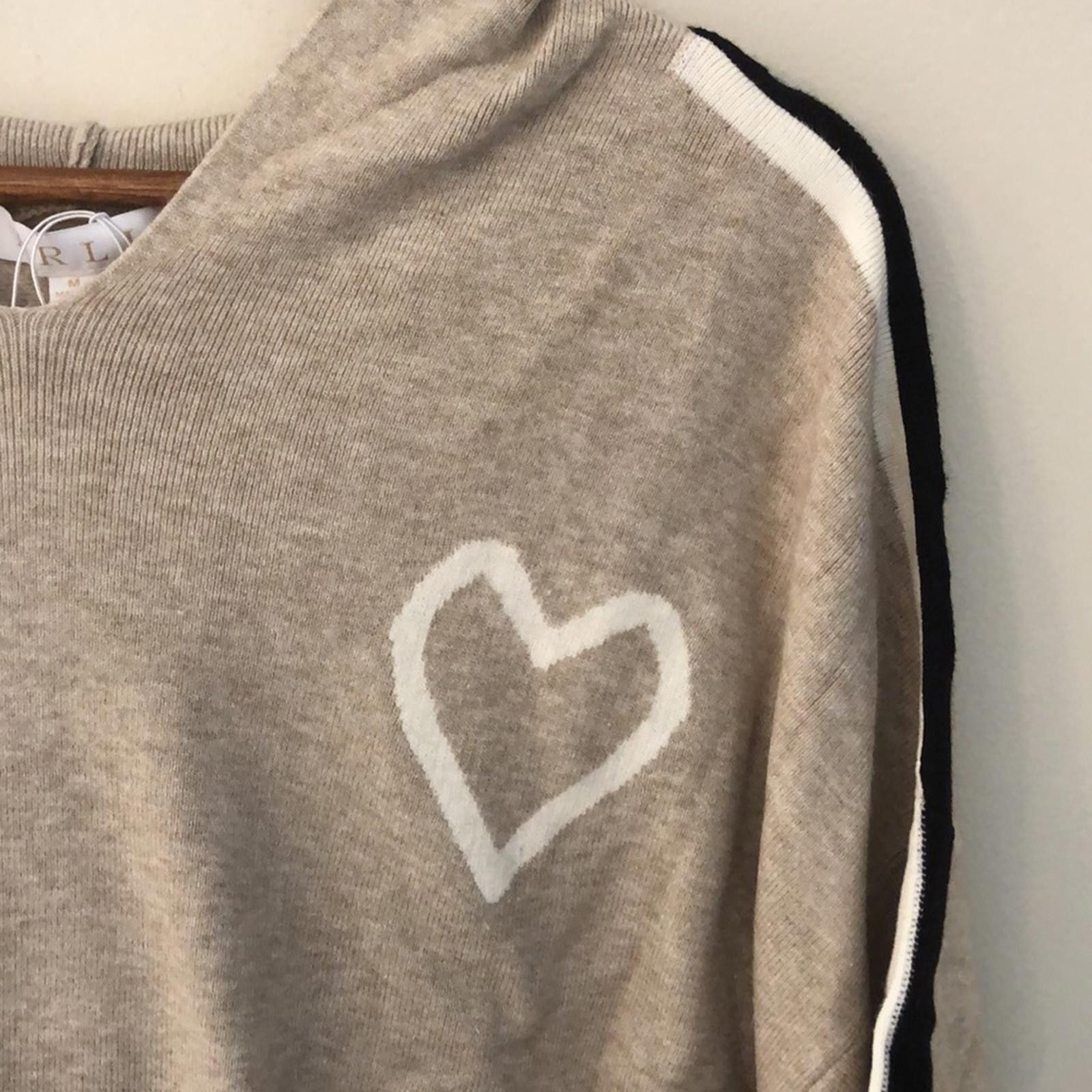 Other Karlie tan cropped hoodie sweater heart crop sleeve SZ Med Size M / US 6-8 / IT 42-44 - 3 Thumbnail