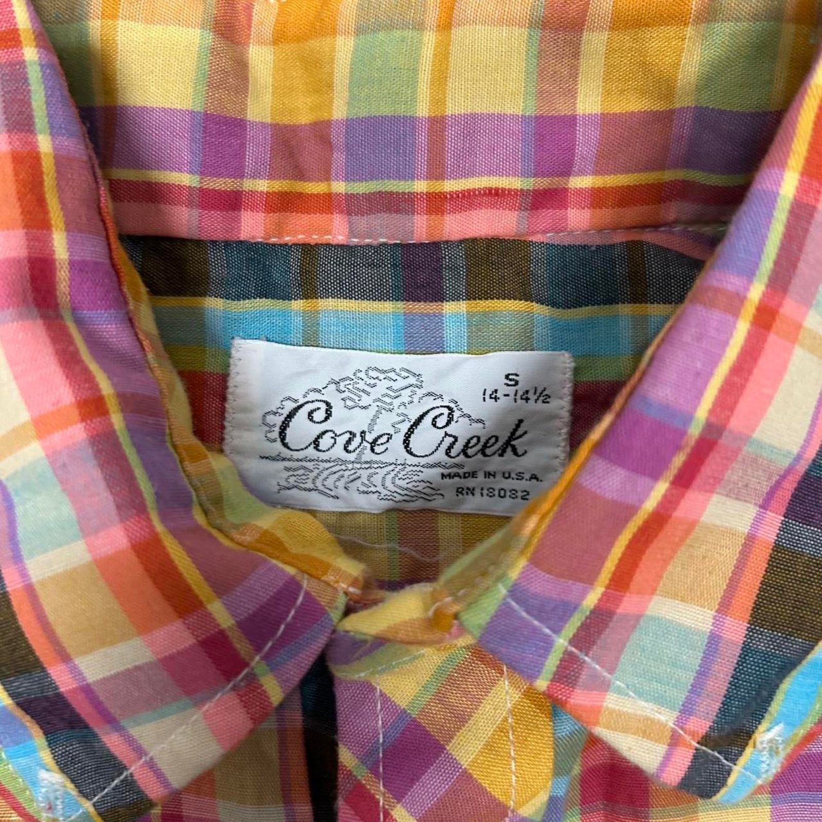 Other VTG 80s multi-coloured plaid button-up shirt Size S / US 4 / IT 40 - 3 Thumbnail