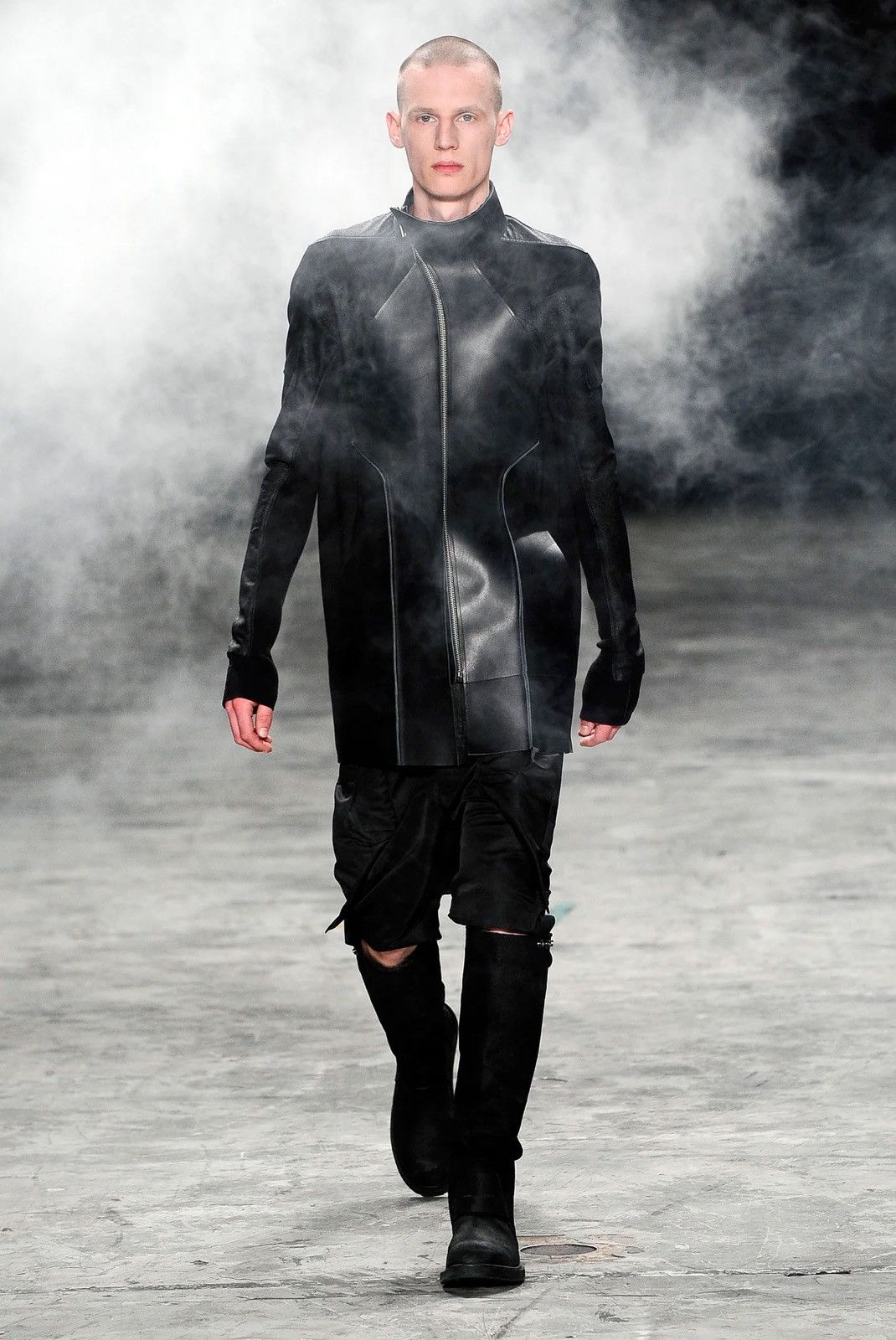 Rick Owens S/S 11 „ANTHEM“ Blistered Lamb Calf Leather Jacket M Size US M / EU 48-50 / 2 - 2 Thumbnail