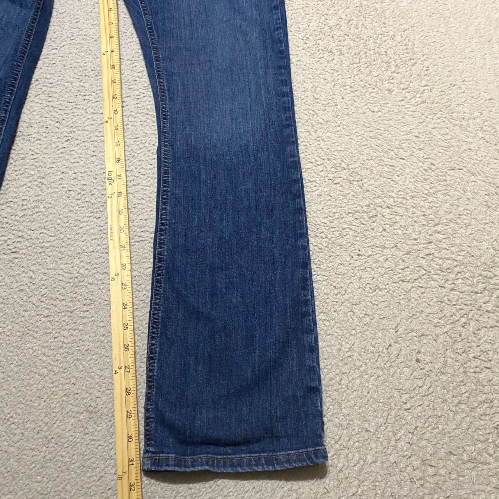 Dickies Dickies Jeans Womens 10 Blue Denim Medium Wash Bootcut Mid Rise Stretch 5-Pocket Design Casual Jeans Womens Size 32" / US 10 / IT 46 - 6 Thumbnail