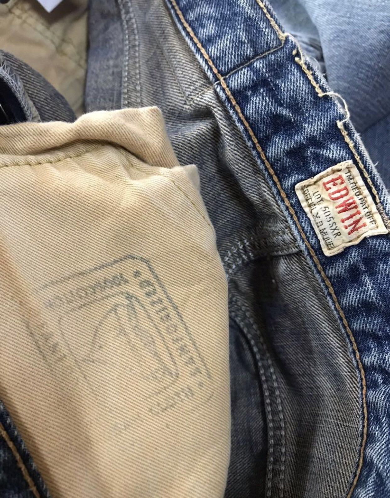 Japanese Brand × Vintage 🔥🔥Vintage 90s Edwin 505SXR Selvedge Jeans Size US 30 / EU 46 - 3 Thumbnail