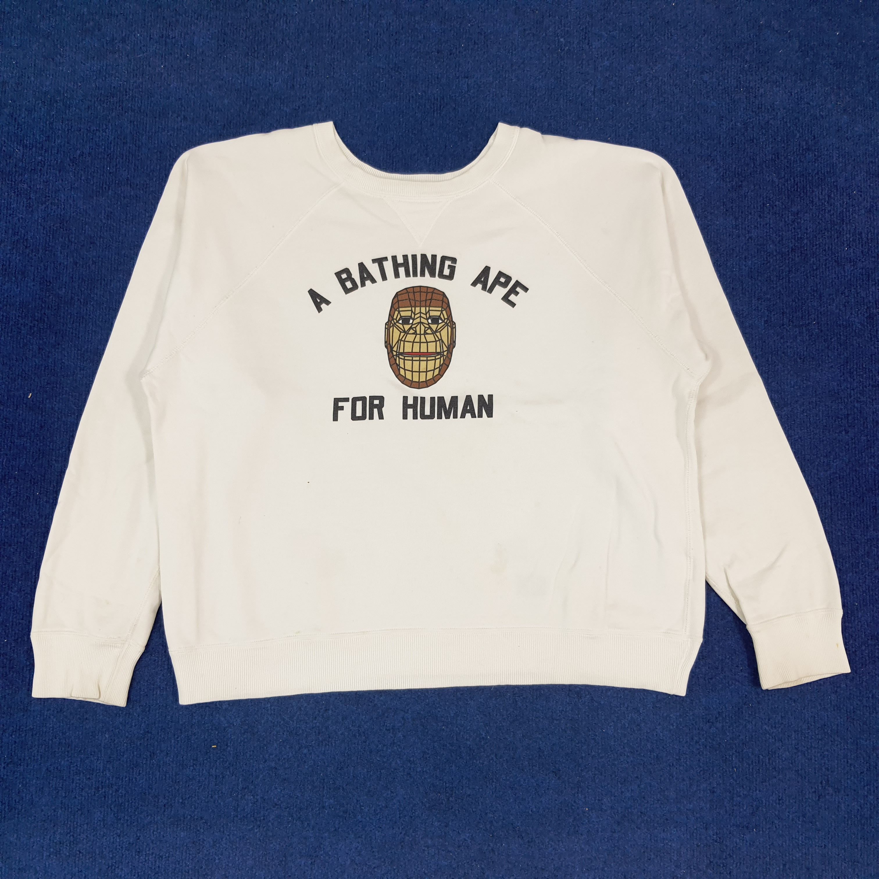 Bape × Vintage Vintage BAPE A Bathing Ape Boxy Japan Brand Sweatshirt Size US L / EU 52-54 / 3 - 1 Thumbnail