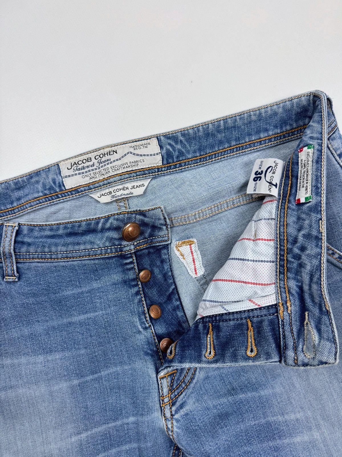 Jacob Cohen Distressed Jacob Cohen Washed Denim Jeans Made in Italy Size US 36 / EU 52 - 7 Thumbnail
