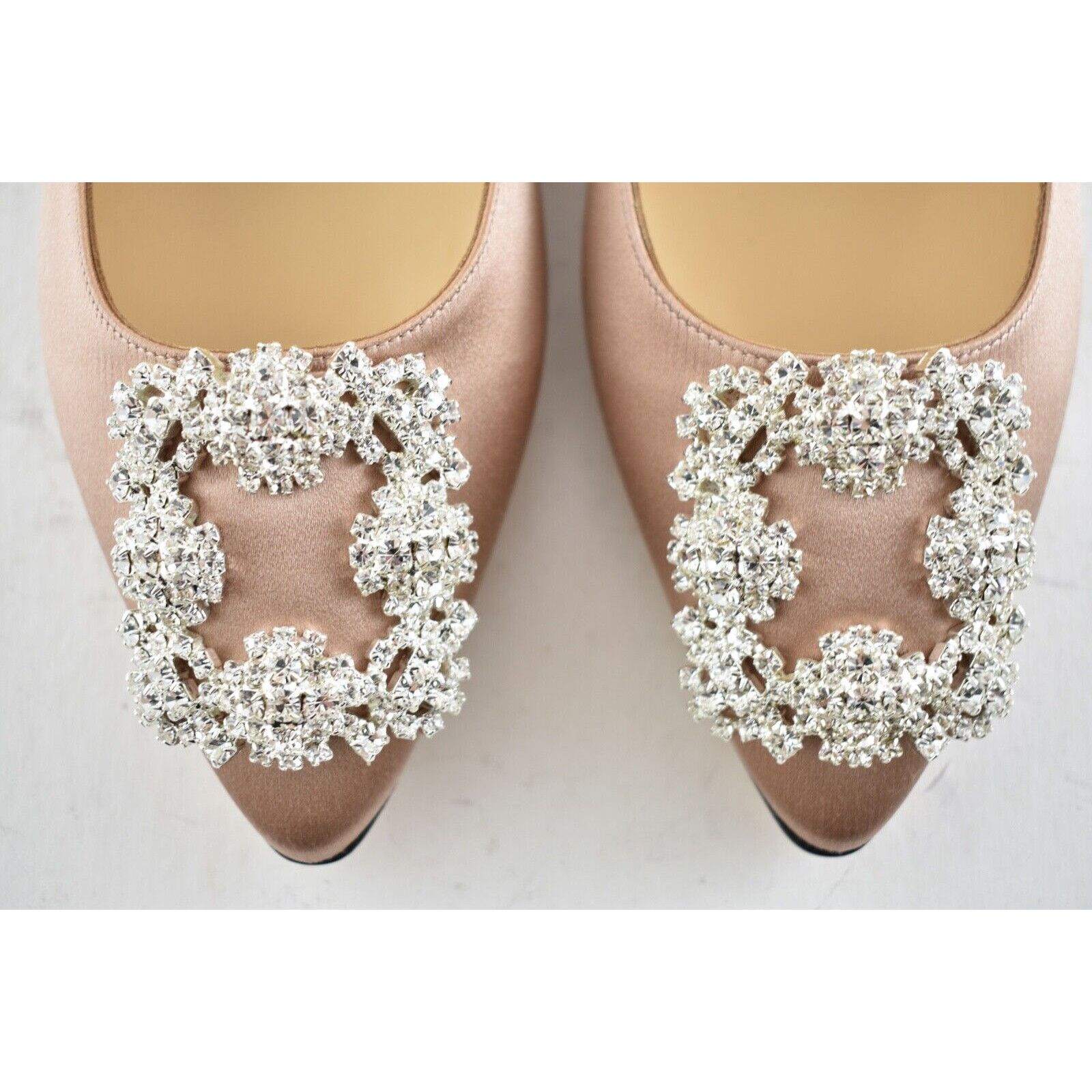 Manolo Blahnik Hangisi Satin Jewel Buckle Ballerina Ballet Flat 36 Size US 6 / IT 36 - 5 Thumbnail