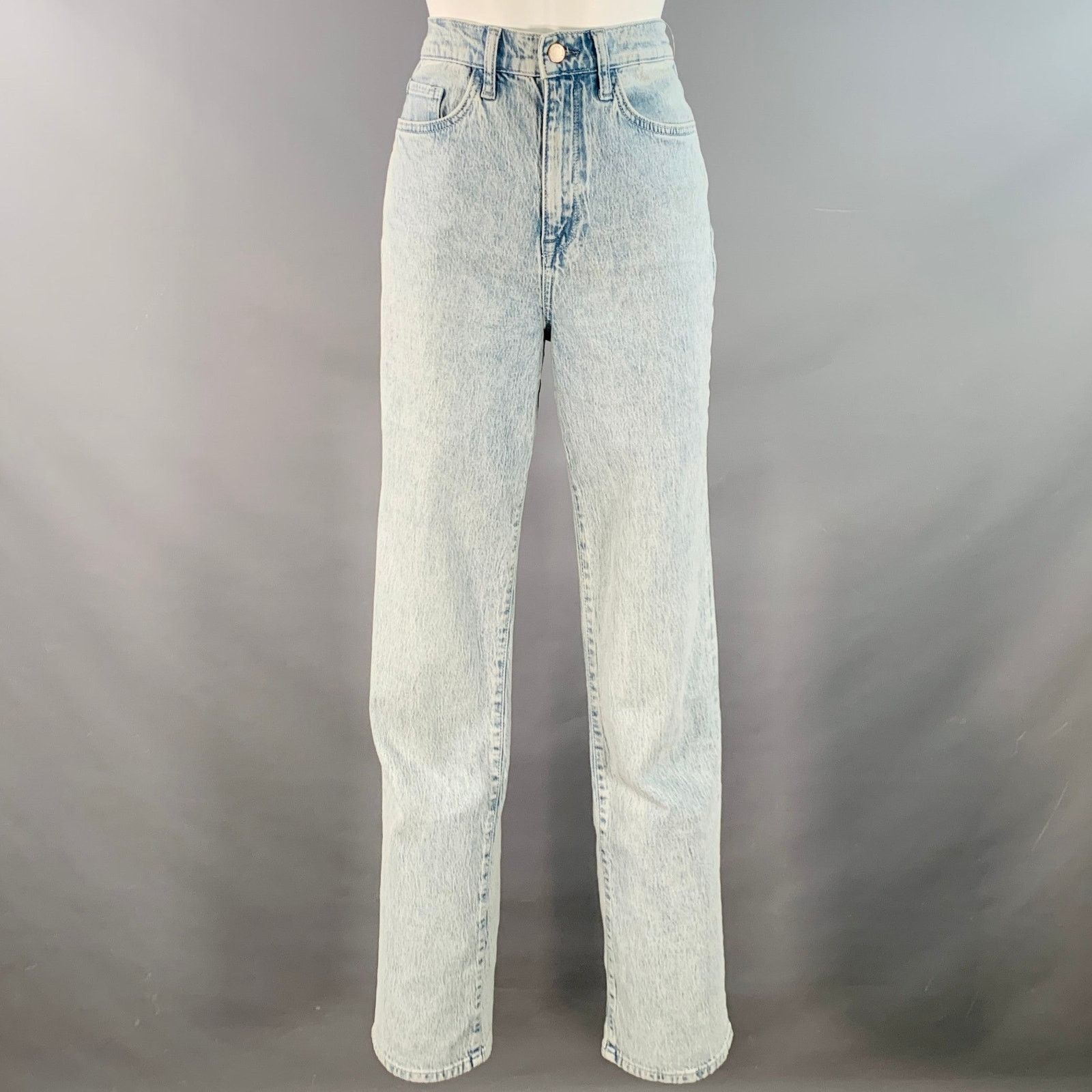 Other TRIARCHY Size 26 Blue Cotton Blend Washed Zip Fly Jeans Size 26" / US 2 / IT 38 - 1 Thumbnail
