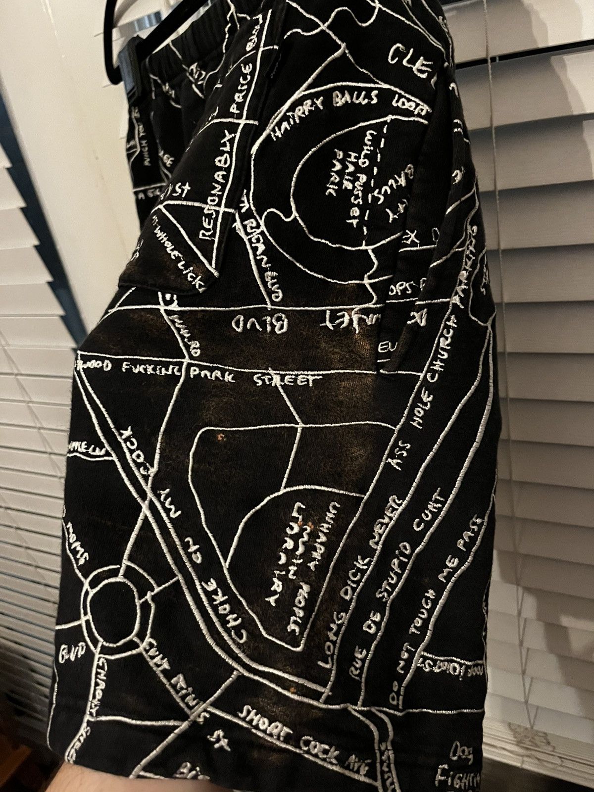 Supreme Gonz Embroidered Map Sweatshort