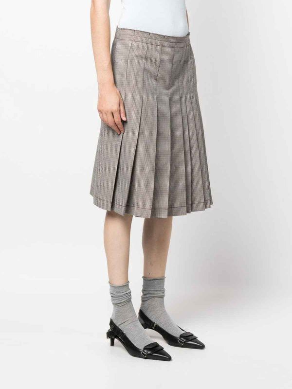 Marni o1y1125 Midi Skirt in Gray Size 28" / US 6 / IT 42 - 2 Thumbnail
