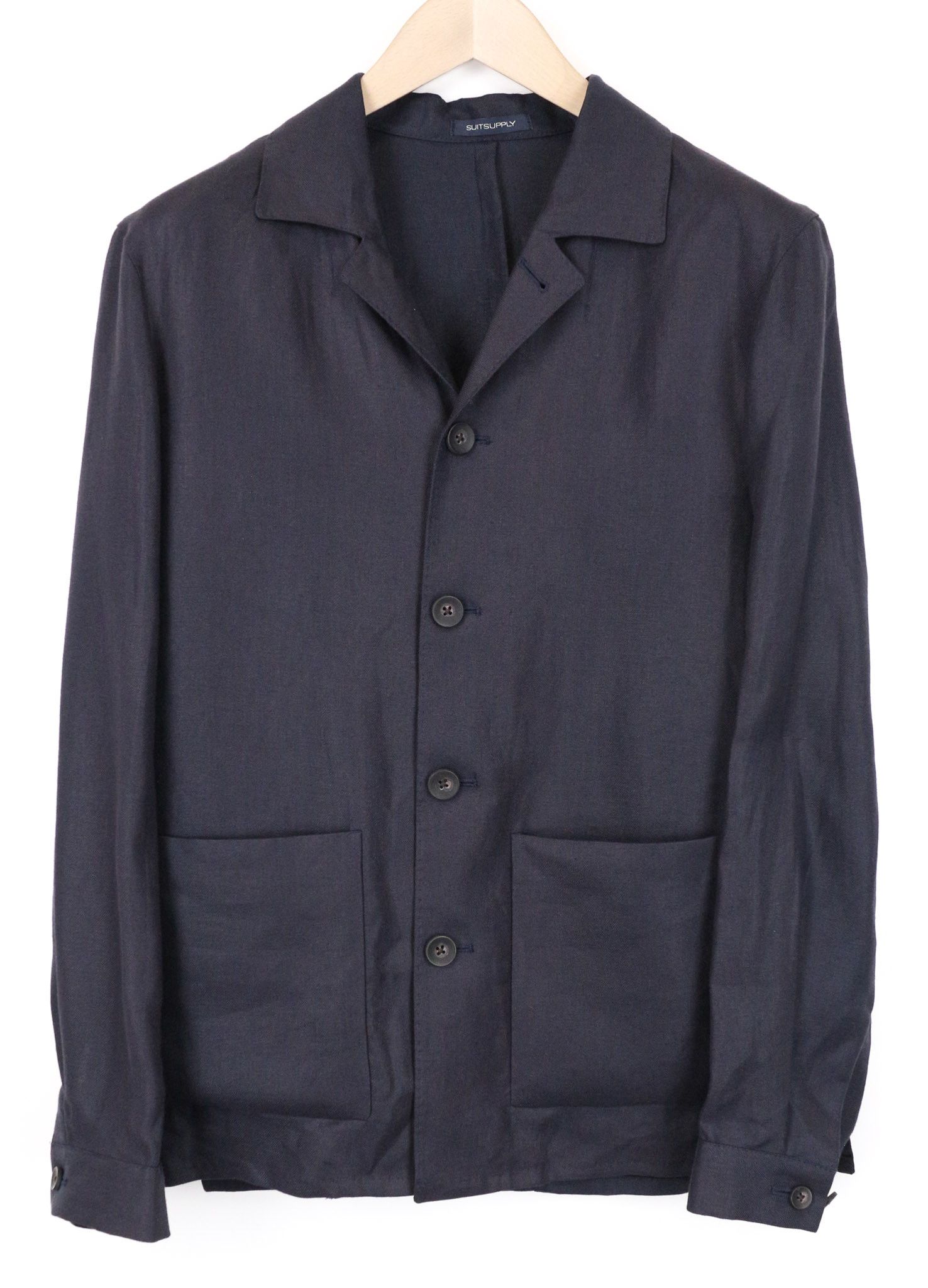 Suitsupply WALTER UK36R Navy Linen Shacket Blazer 74958 Size 36R - 1 Thumbnail