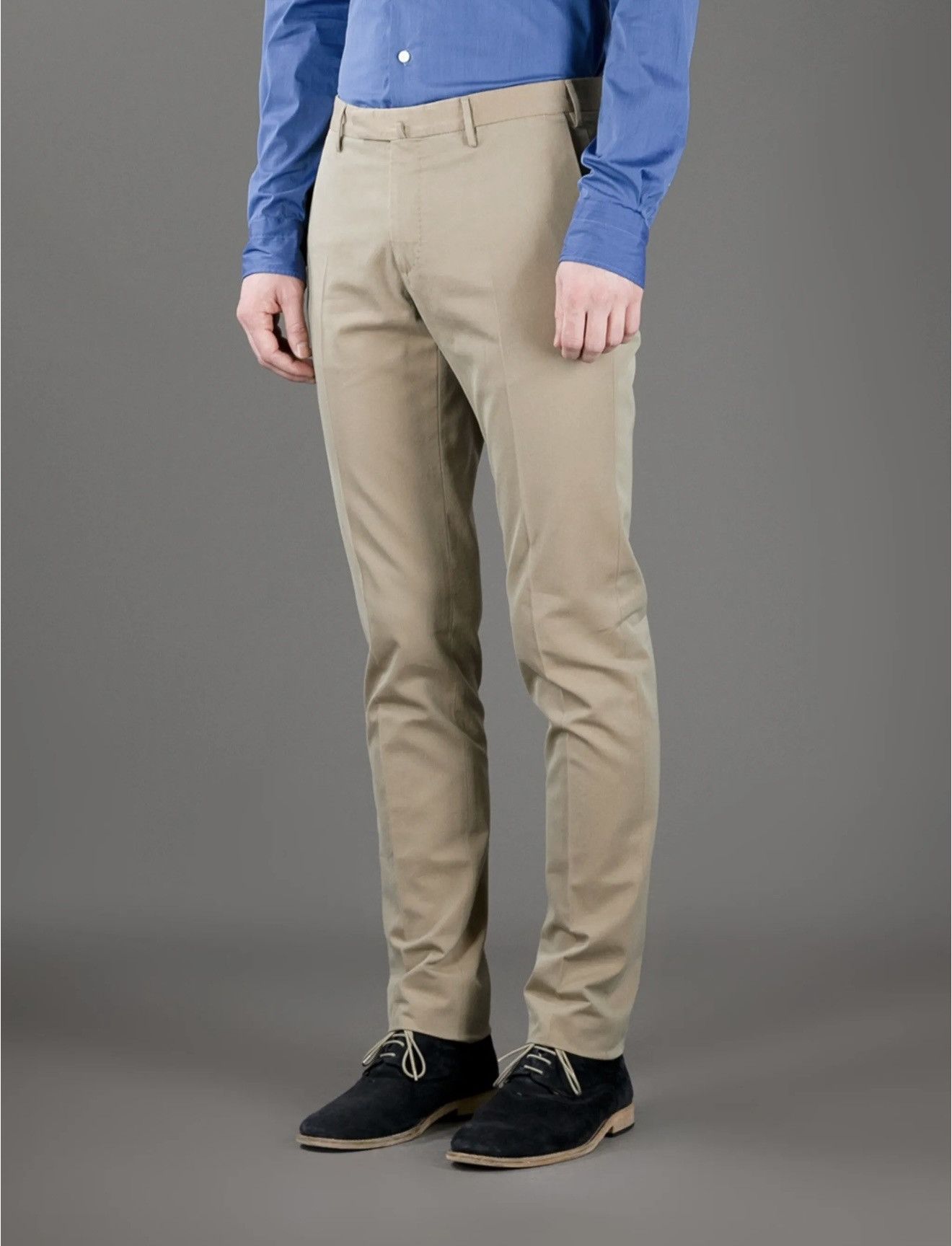 Incotex Men’s INCOTEX Slim Fit KhakiTrouser Sz 48 / US 32 Size 38S - 1 Thumbnail