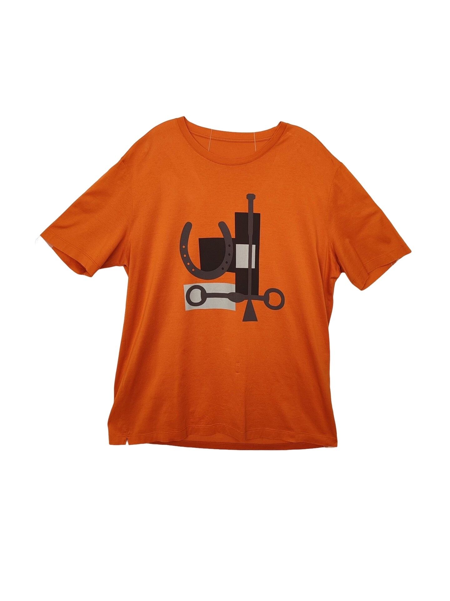 Hermes Hermes Horseshoe Graphic T-Shirt US S Size US S / EU 44-46 / 1 - 1 Thumbnail