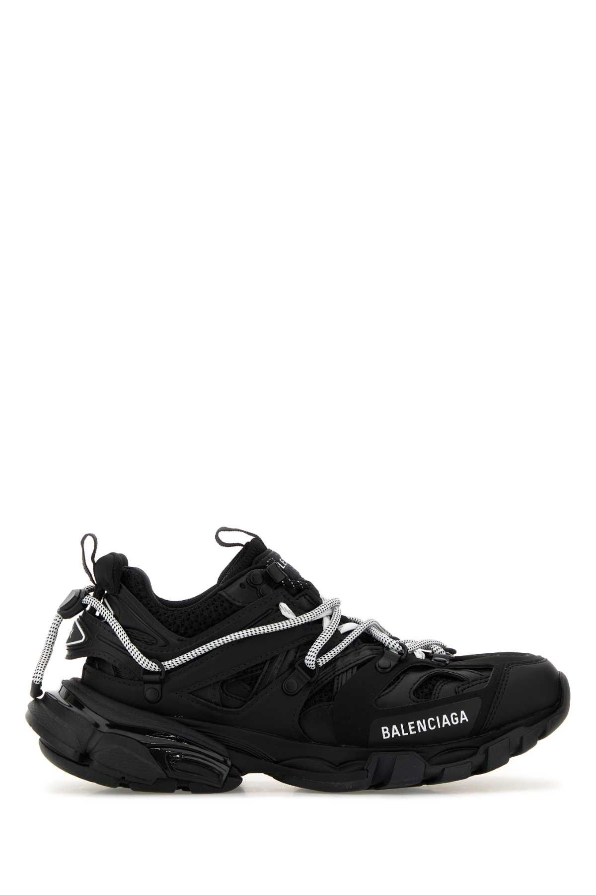 Balenciaga Black Mesh And Rubber Track Trail Laces Sneakers Size US 7 / IT 37 - 1 Thumbnail