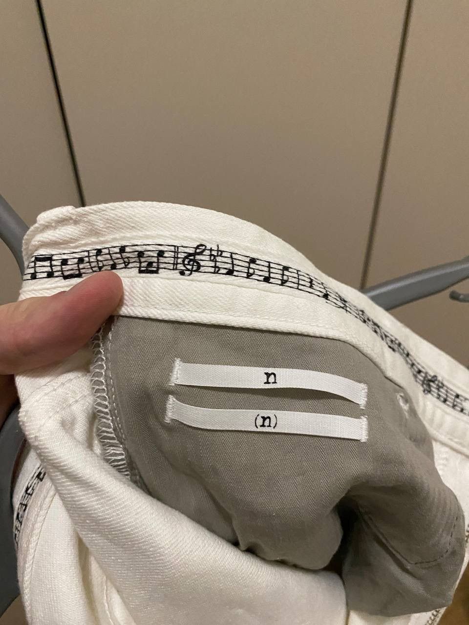 Number (N)ine × Playboy Number Nine x Playboy SS15 White Denim Jeans Very Rare Size US 32 / EU 48 - 15 Thumbnail