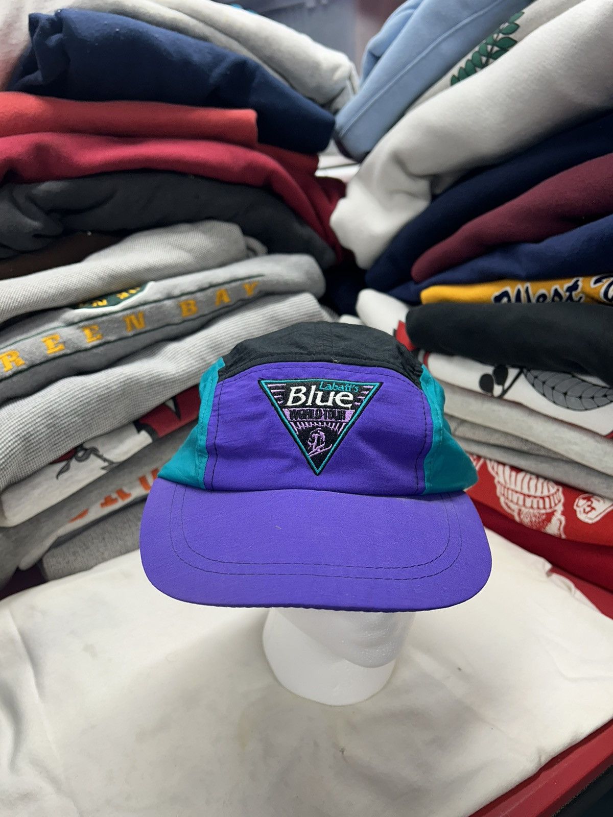 Vintage Crazy Vintage 90s Skater Grunge Purple Labatt Trucker Hat Size ONE SIZE - 1 Thumbnail