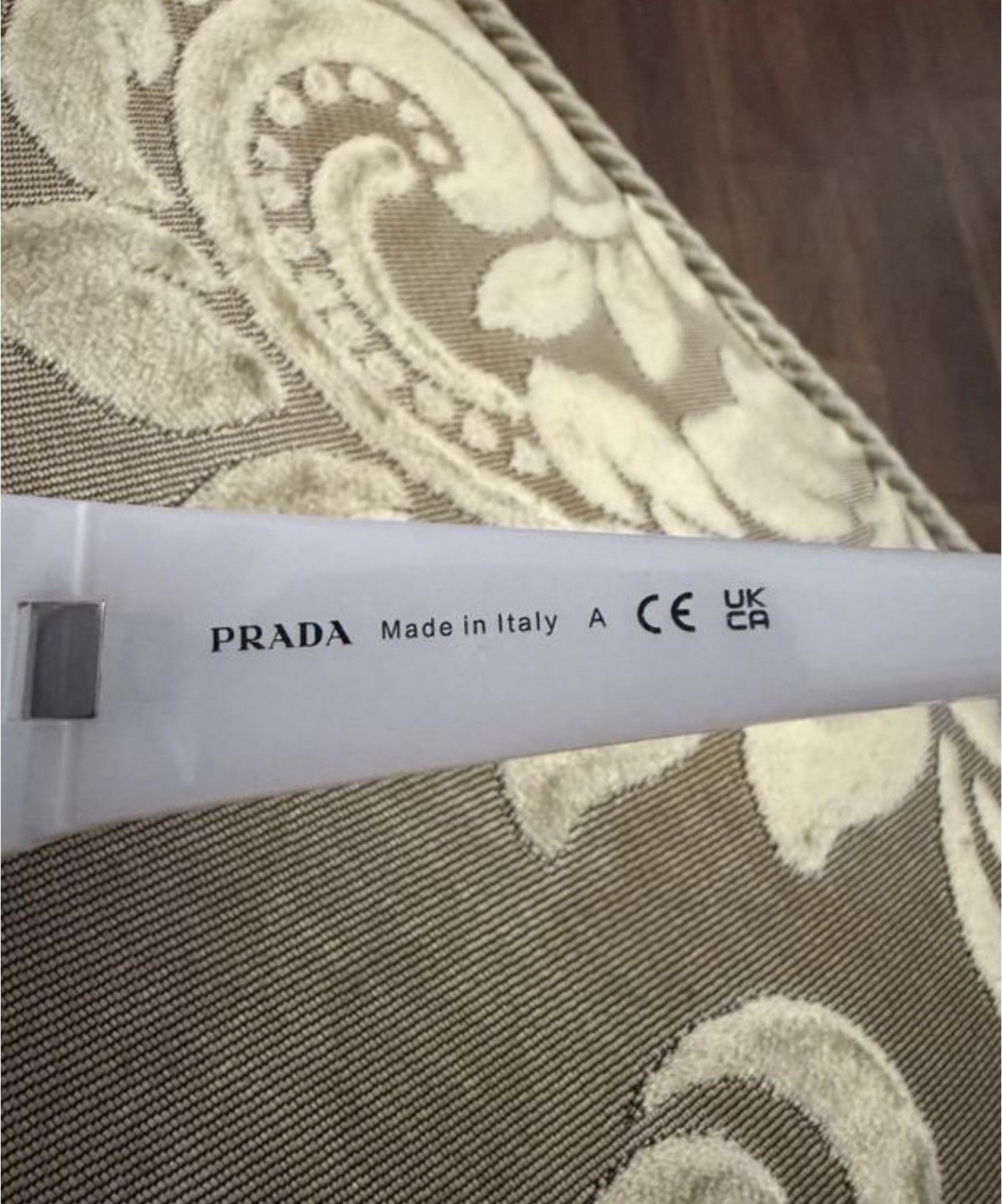 Prada PRADA Raf Simons Chrome Lenses Wrap Logo Sunglasses SPR29Y Size ONE SIZE - 11 Thumbnail