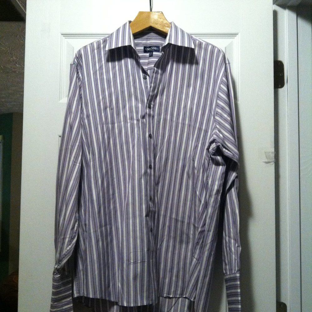 Sean John SEAN JOHN MEN'S LAVENDER 100%COTTON DRESS SHIRT 17/34-35 Size US XL / EU 56 / 4 - 3 Thumbnail