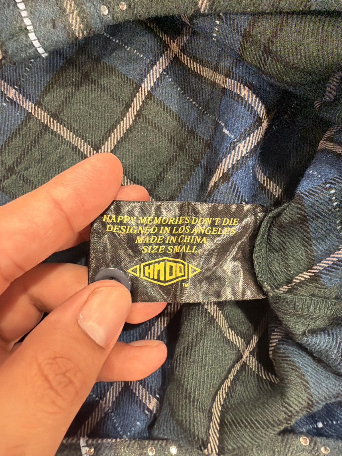 HMDD HMDD Billie Jean Green/Blue Flannel Size US S / EU 44-46 / 1 - 5 Thumbnail