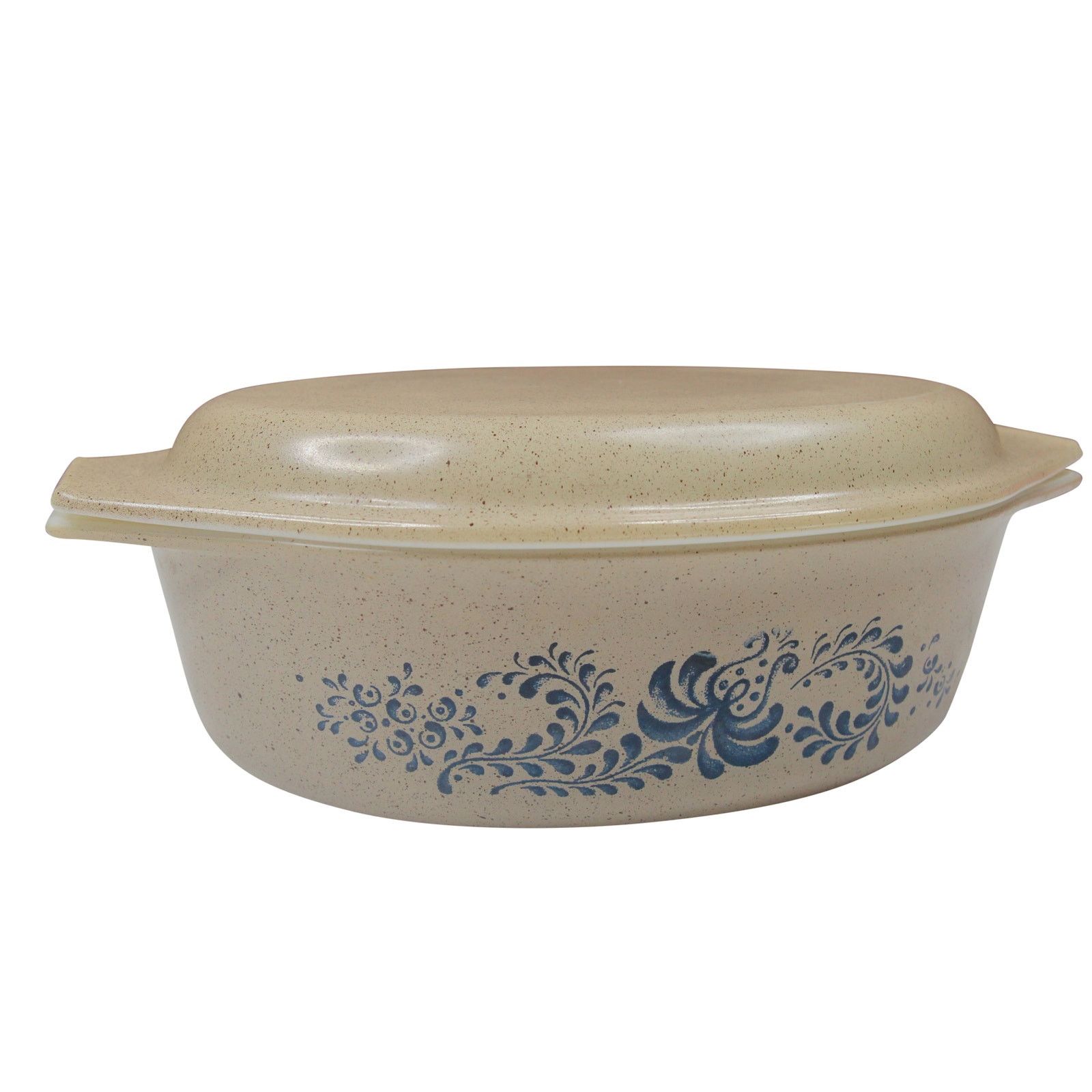 Vintage Vintage Pyrex "Home Stead" Print 2 1/2 QT Casserole Dish Size ONE SIZE - 1 Thumbnail