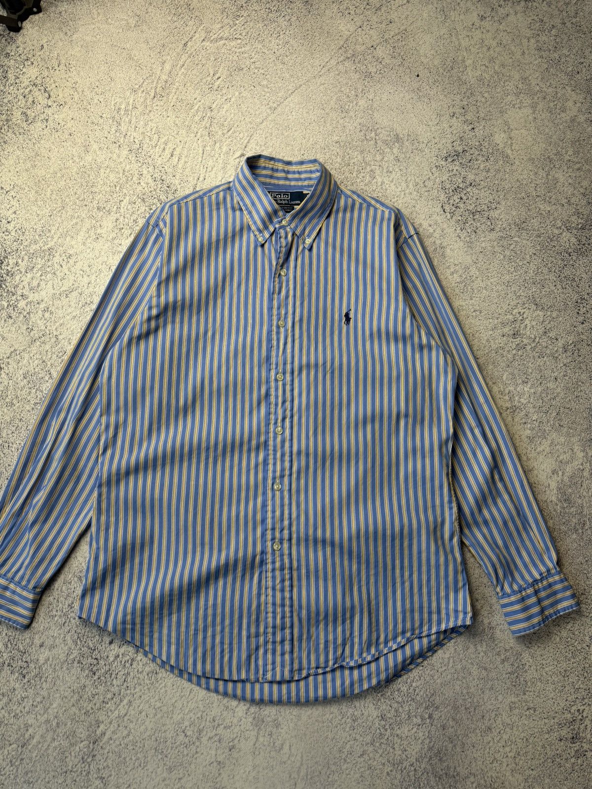 Polo Ralph Lauren Vintage RALPH LAUREN Striped long Sleeved Shirt Rare Size US M / EU 48-50 / 2 - 3 Thumbnail
