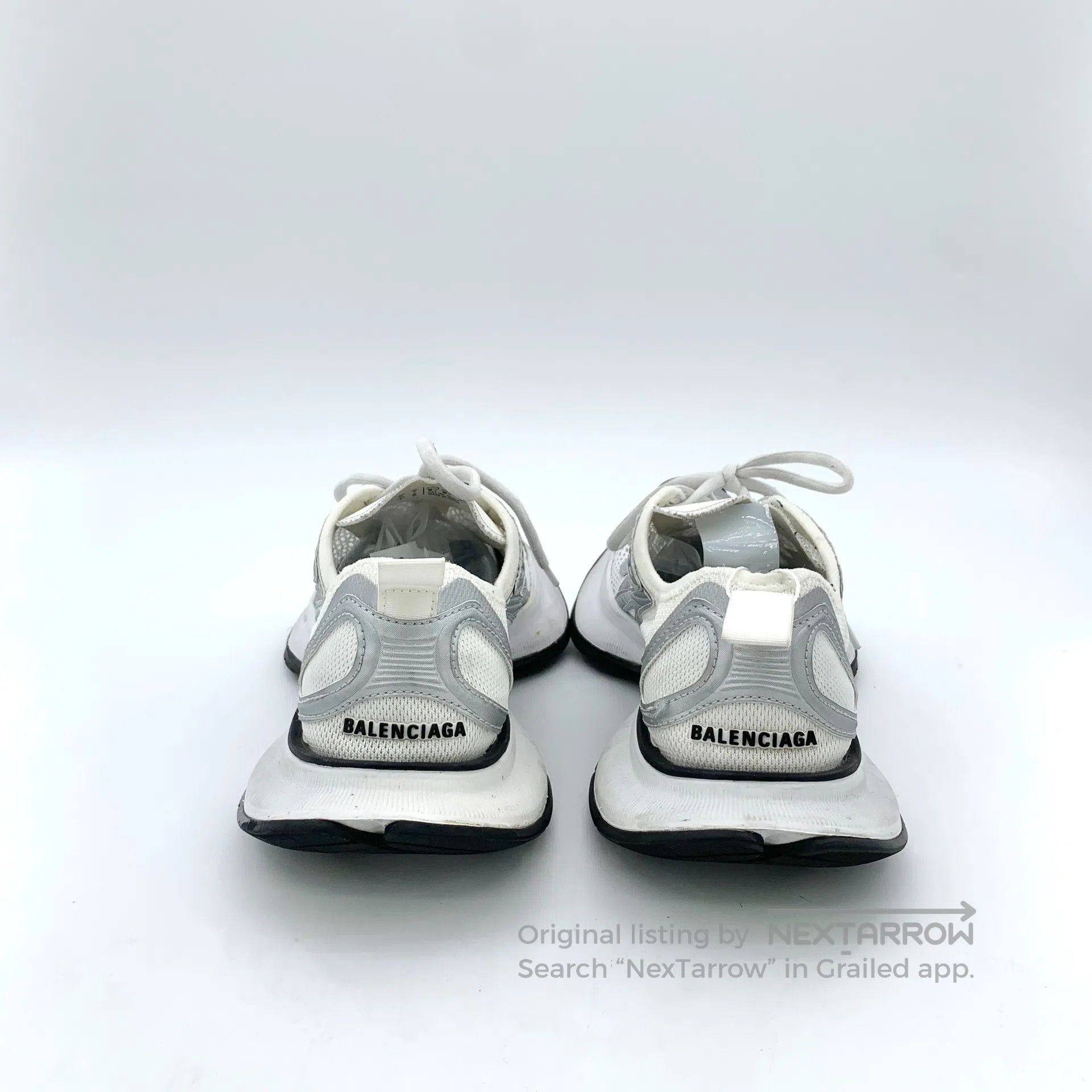 Balenciaga Balenciaga Silver Mesh Breathable Lace-Up Casual Flat Dad Size US 7.5 / IT 37.5 - 4 Thumbnail
