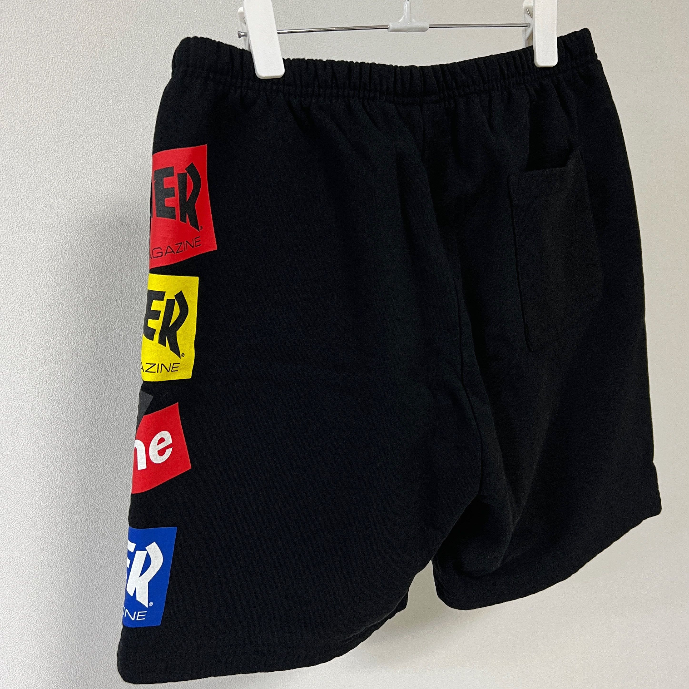 Supreme × Thrasher Supreme Thrasher FW21 Multi Logo Sweatshorts Black Size US 30 / EU 46 - 4 Thumbnail