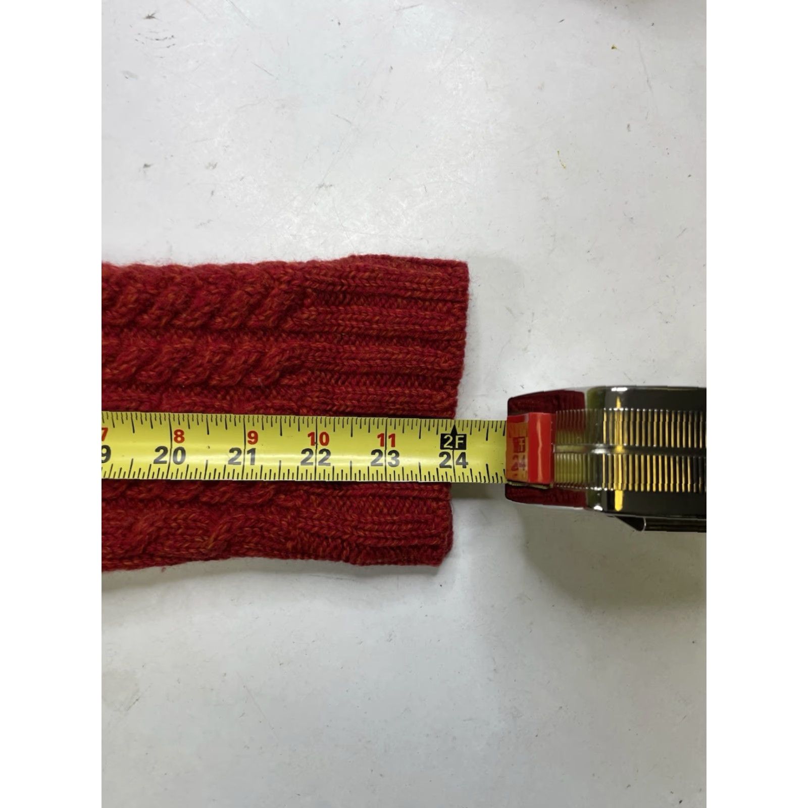 Vintage Inis Crafts Cardigan Sweater Womens M Red Ireland Wool Knit Full Zip Hooded Size M / US 6-8 / IT 42-44 - 4 Thumbnail