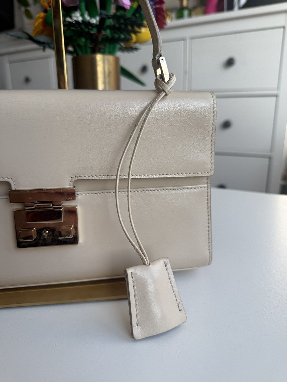 Designer × Gucci Vintage Gucci lady lock leather shoulderbag archive designer Size ONE SIZE - 5 Thumbnail