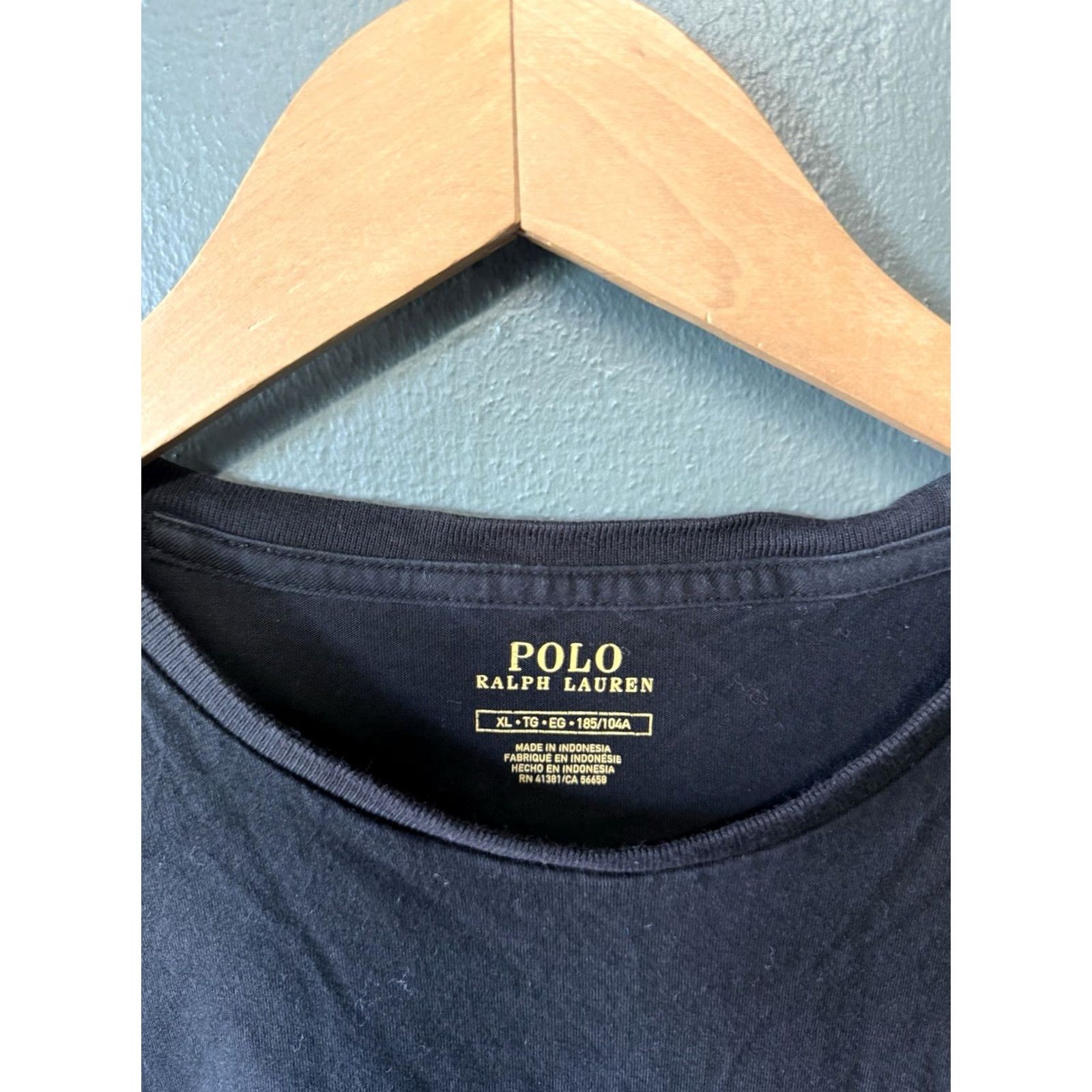 Polo Ralph Lauren Polo Ralph Lauren Mens Black Short Sleeve T-Shirt XL Regular Size Plain Size US XL / EU 56 / 4 - 3 Thumbnail