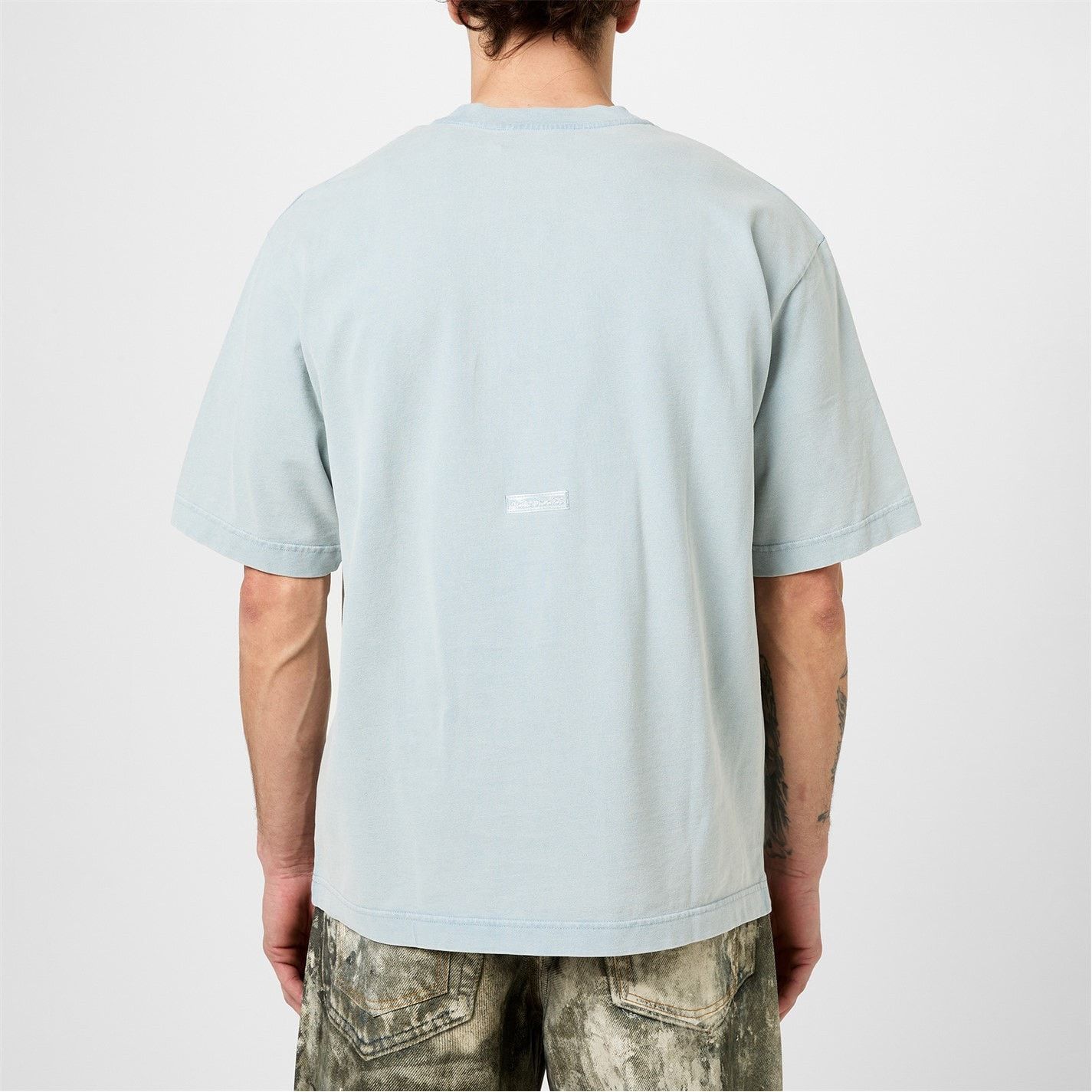 Acne Studios o1g2r1mq0825 Relax Crewneck T-Shirt in Soft Blue Size US M / EU 48-50 / 2 - 4 Thumbnail