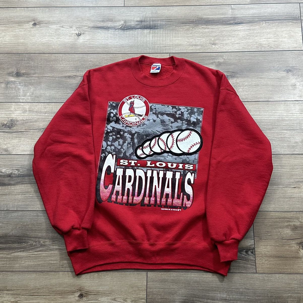 Swingster Vintage 1993 St. Louis Cardinals MLB Embroidered Crewneck Size US XL / EU 56 / 4 - 1 Thumbnail