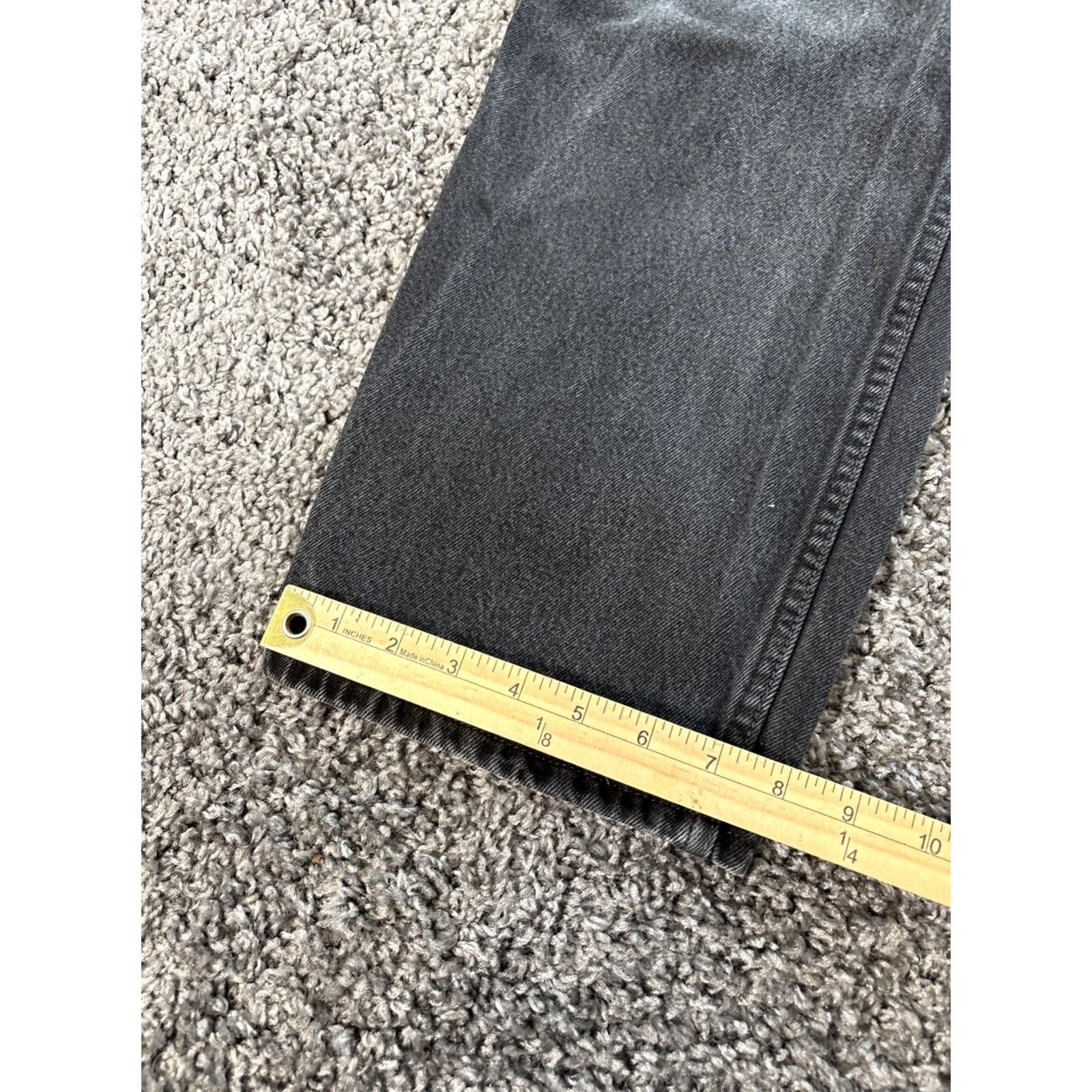 Levi's VINTAGE Levi's 550 Jeans Mens 38x30 Black Relaxed Baggy Denim 90s Grunge Straight USA Mens Size US 38 / EU 54 - 3 Thumbnail