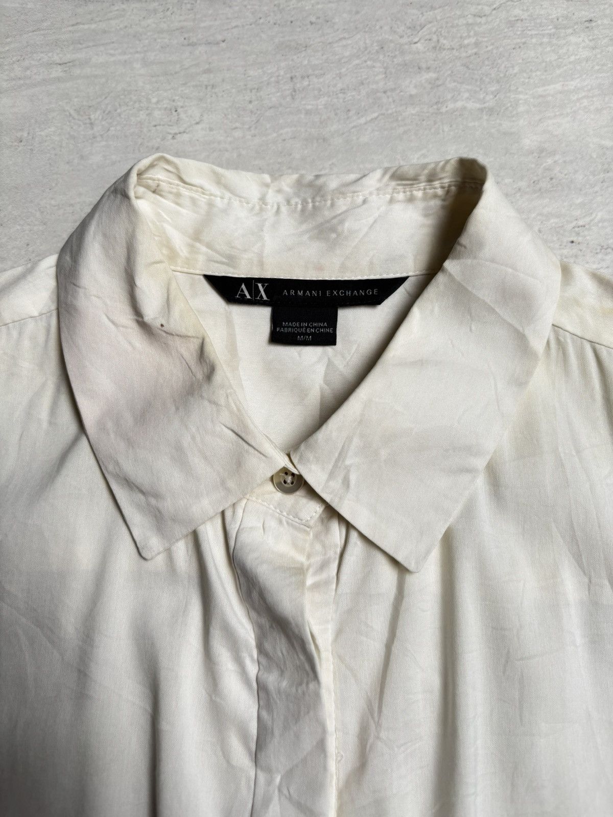 Armani Exchange ARMANI EXCHANGE White Shirt Size US XS / EU 42 / 0 - 5 Thumbnail