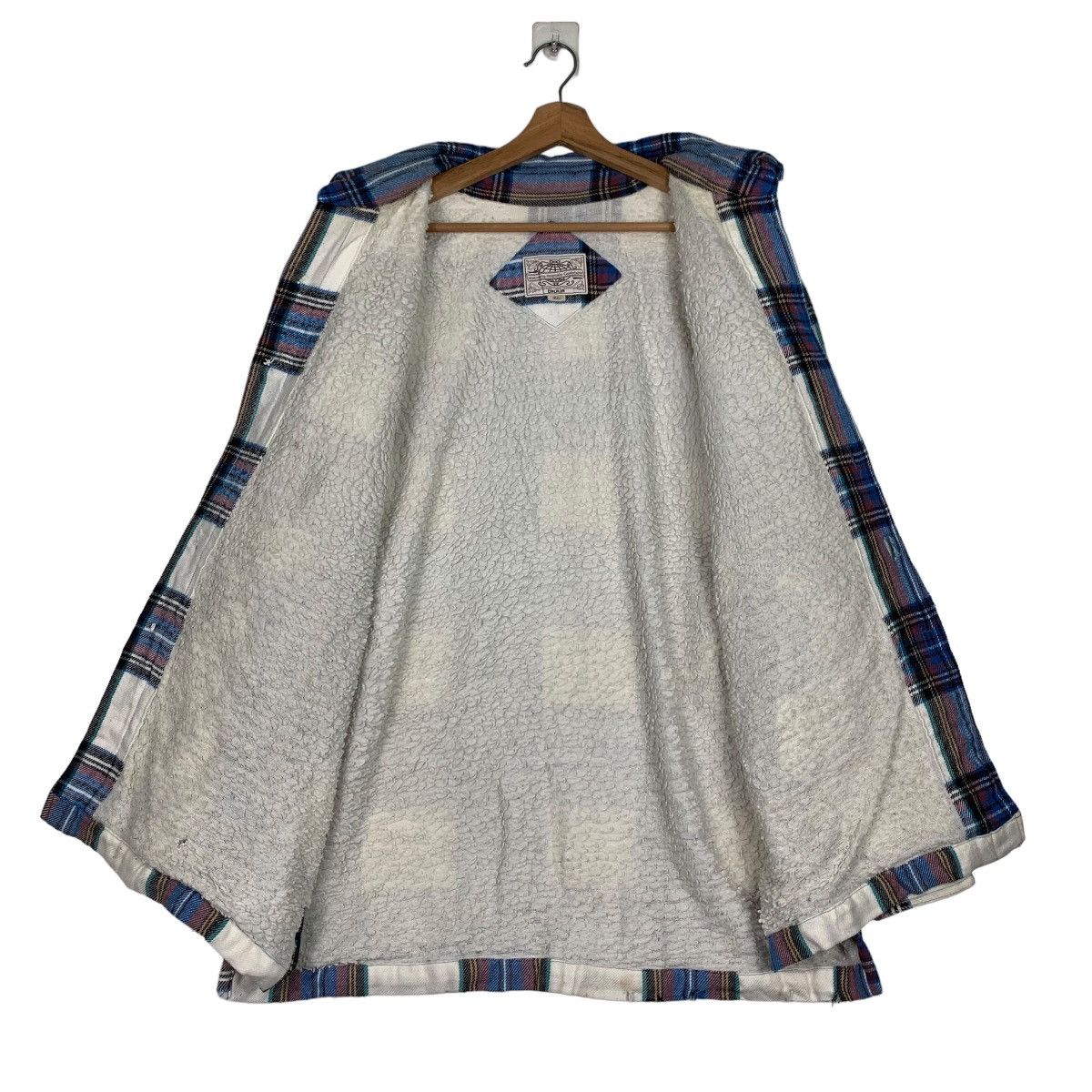 Flannel CALAJA Checked Plaid Tartan Sherpa Heavy Flannel #0333-C15 Size US XL / EU 56 / 4 - 12 Thumbnail