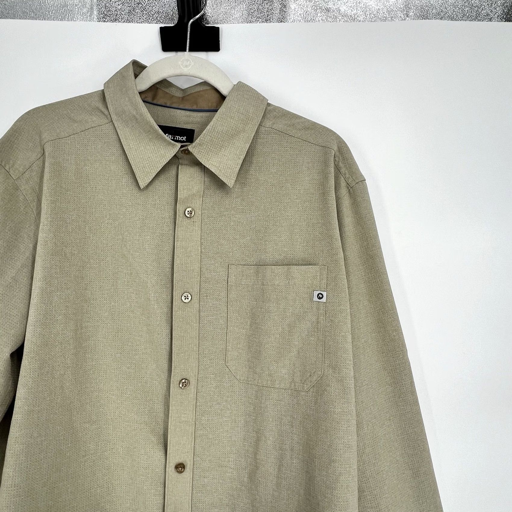 Marmot Marmot AirExchange Long-Sleeve Shirt Chinchilla Khaki Tan Men’s Large Size US L / EU 52-54 / 3 - 5 Thumbnail