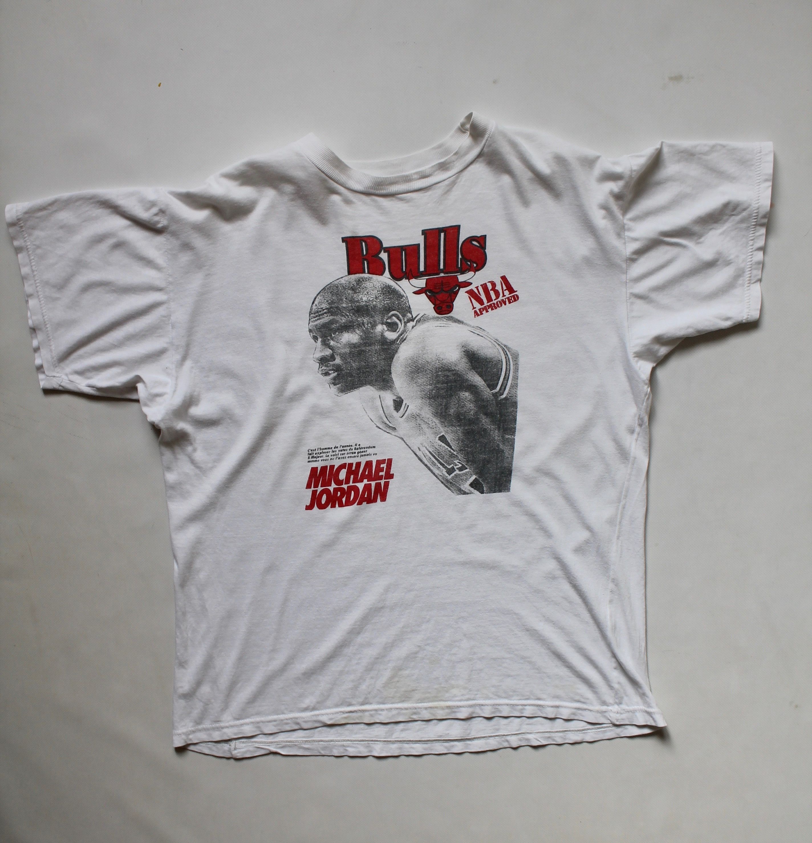 NBA Vintage!Chicago Bulls Michael Jordan merch t shirt tee Size US M / EU 48-50 / 2 - 6 Thumbnail