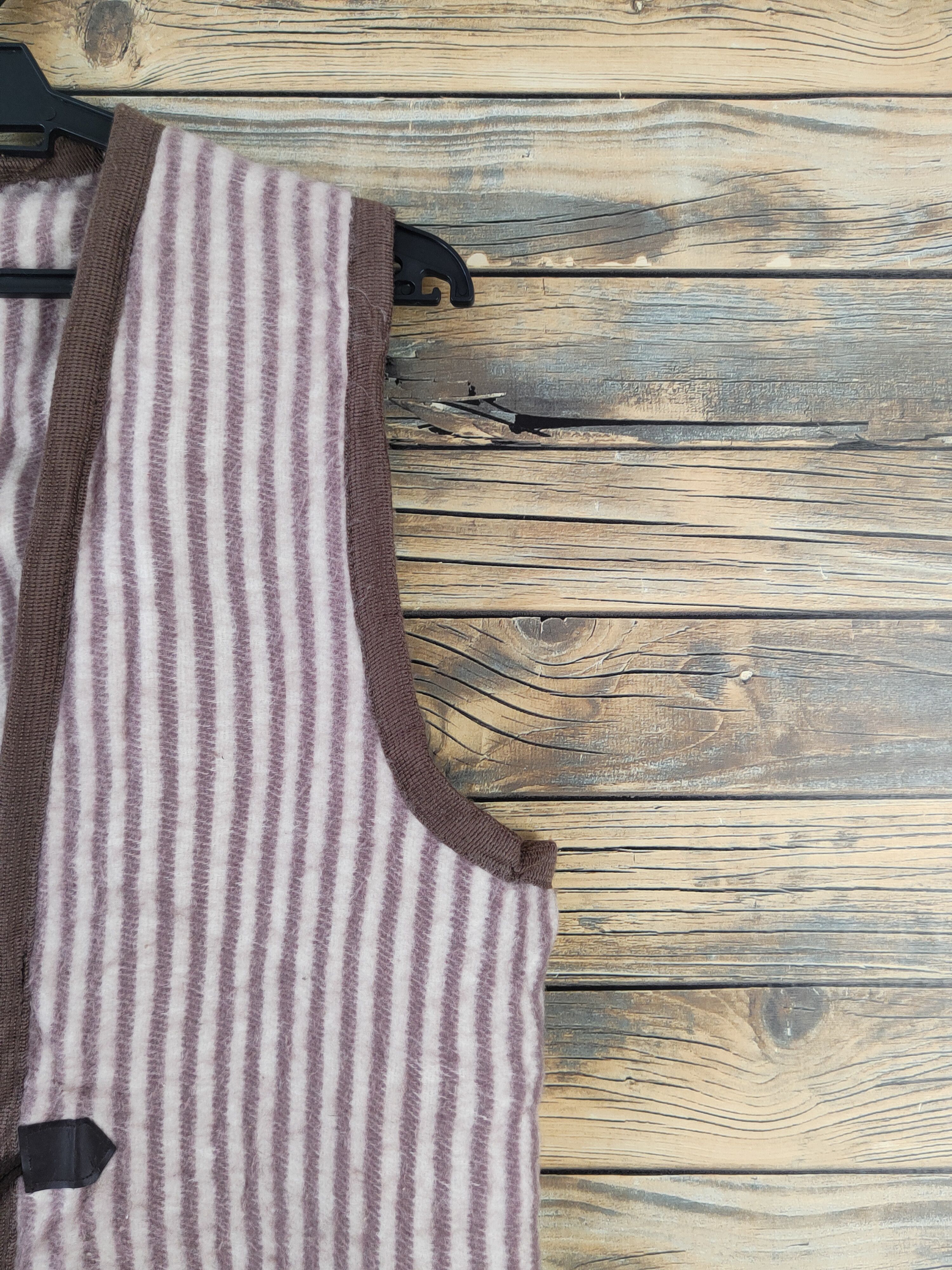 Japanese Brand × Vintage Vintage Japanese Brand Brown Stripe Wool Toggle Vests Size M / US 6-8 / IT 42-44 - 6 Thumbnail