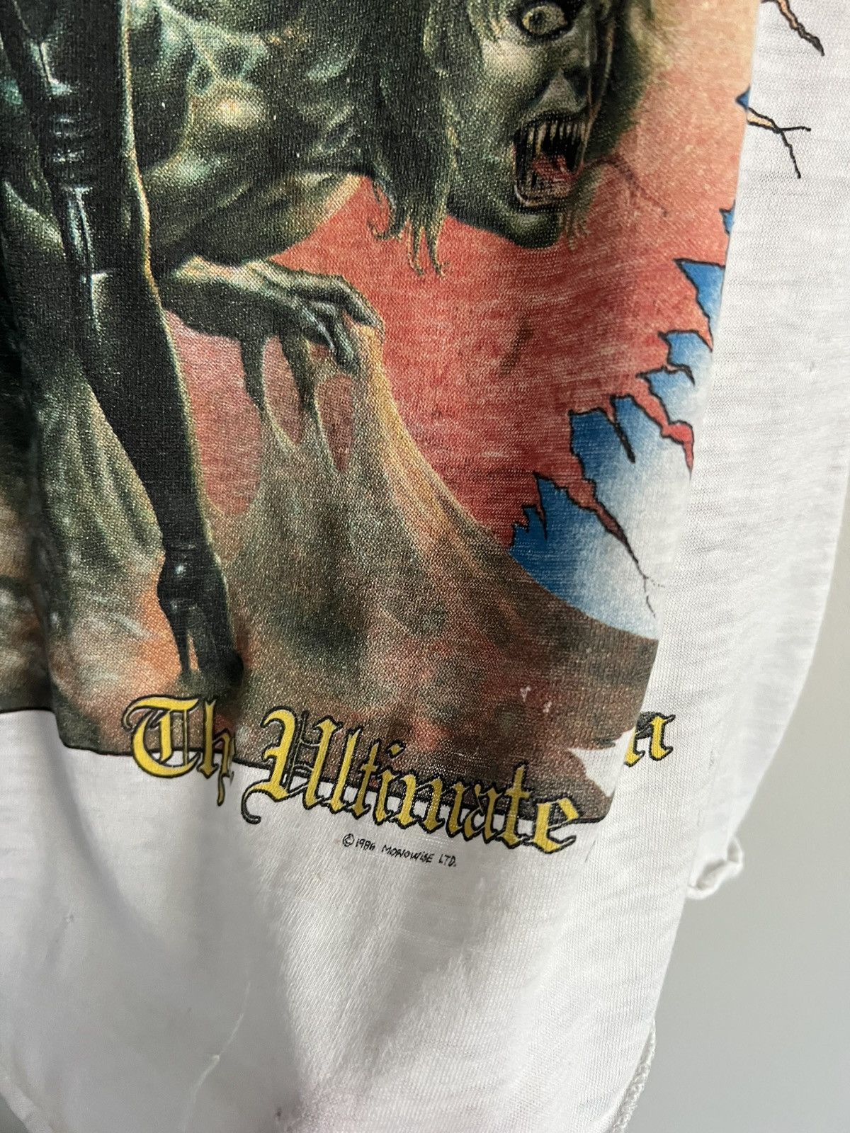 Vintage Vintage 1986 Ozzy Osbourne Ultimate Sin RockTour T Shirt Size US S / EU 44-46 / 1 - 3 Thumbnail