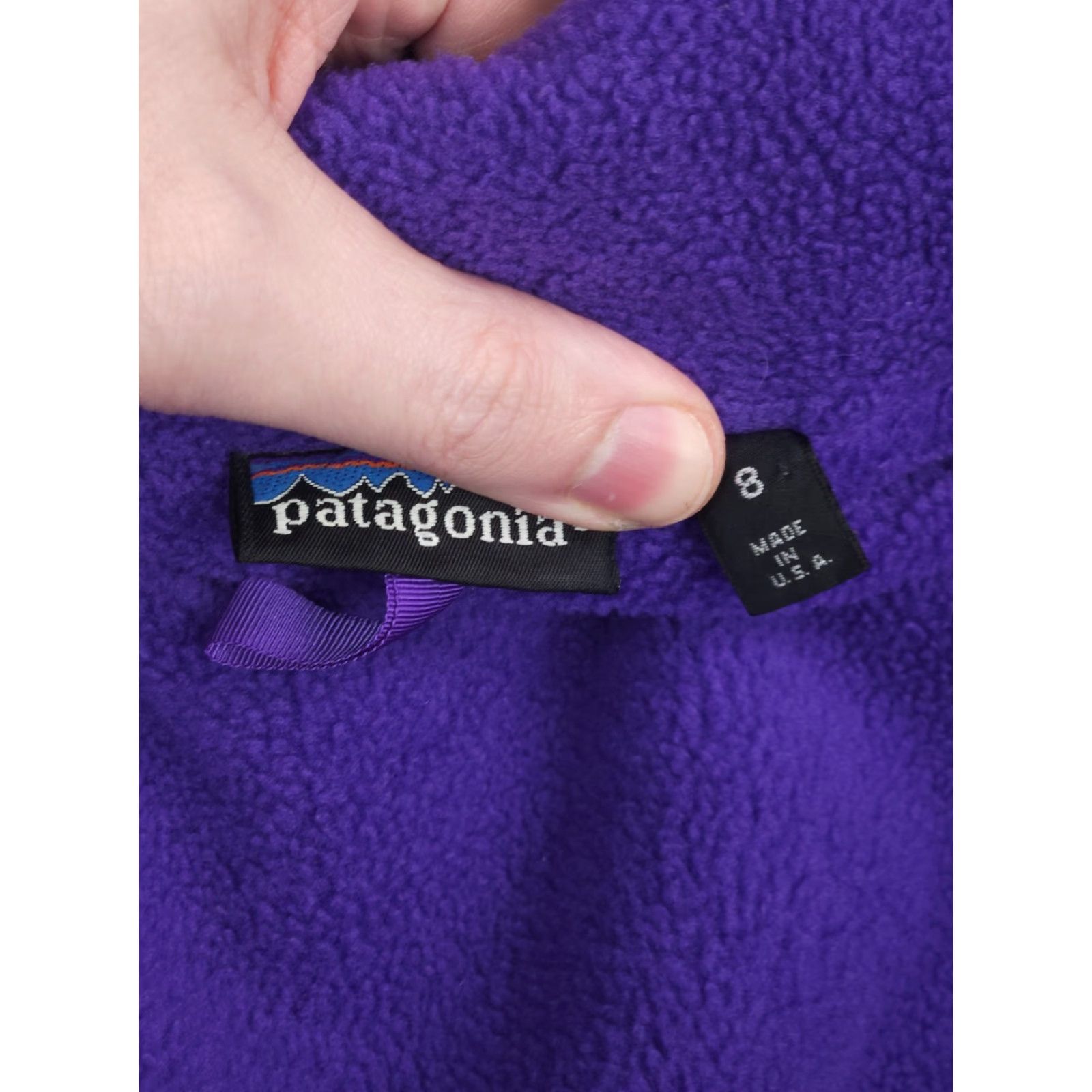 Patagonia VINTAGE Patagonia Jacket Women's 8 Green Fleece Lined Made USA Full Zip Size M / US 6-8 / IT 42-44 - 6 Thumbnail