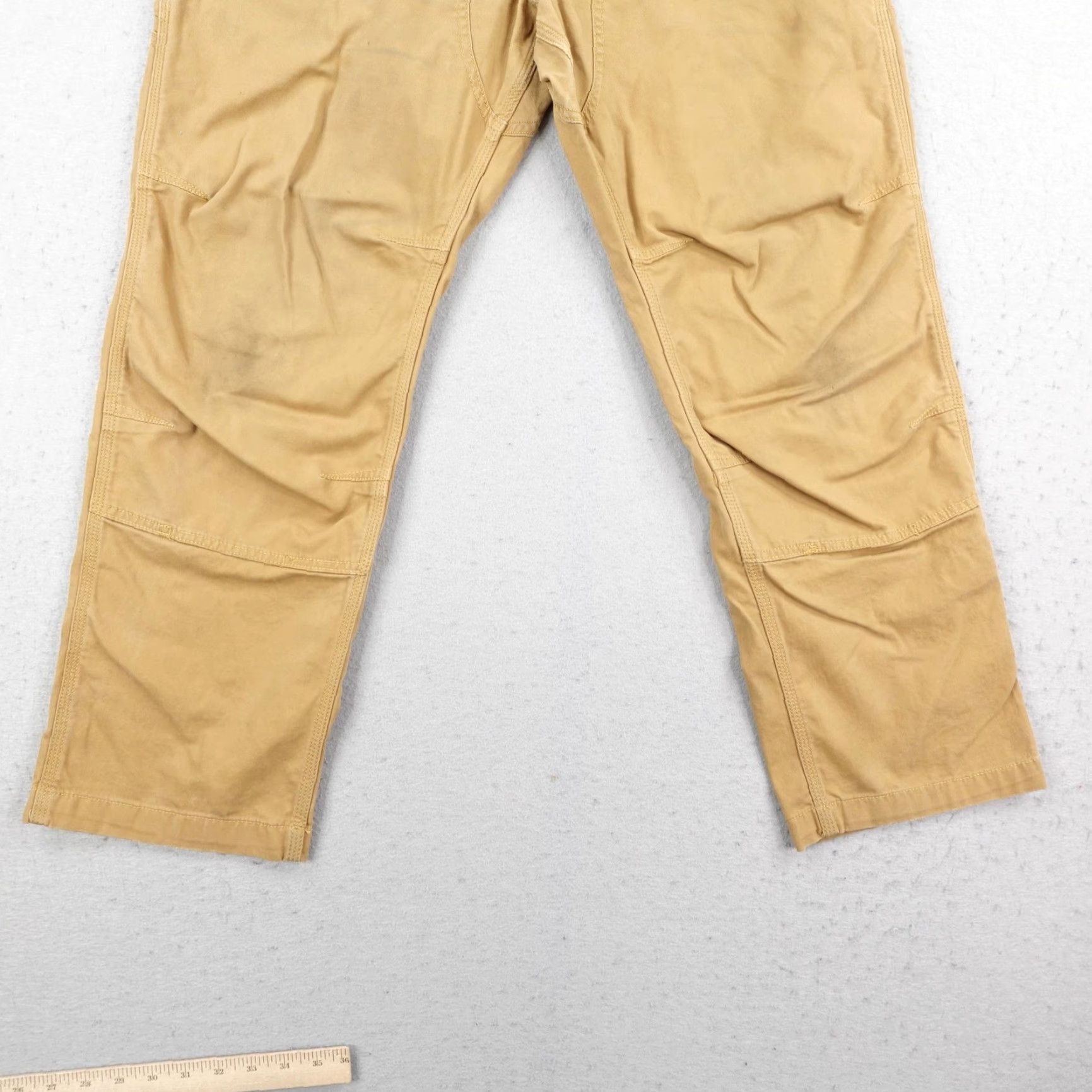 Carhartt Carhartt Pants 36x30 Rugged Flex Relaxed Canvas Double Front Knee Utility Work Pants Men 36 Beige Cotton Spandex Canvas Rugged Flex Workwear Size US 36 / EU 52 - 3 Thumbnail