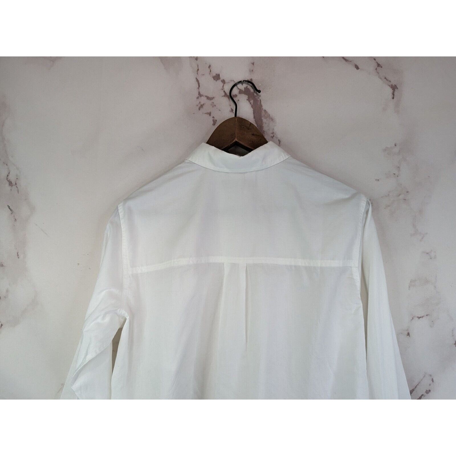 Everlane Everlane Shirt Womens 14 16 XL White Button Silky Way Short Size XL / US 12-14 / IT 48-50 - 6 Thumbnail