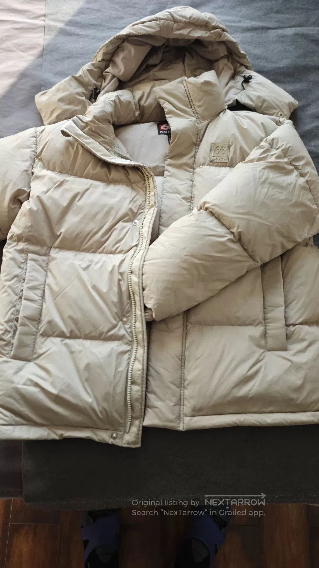 66 North 66° North Beige Down Jacket. Size US M / EU 48-50 / 2 - 1 Thumbnail