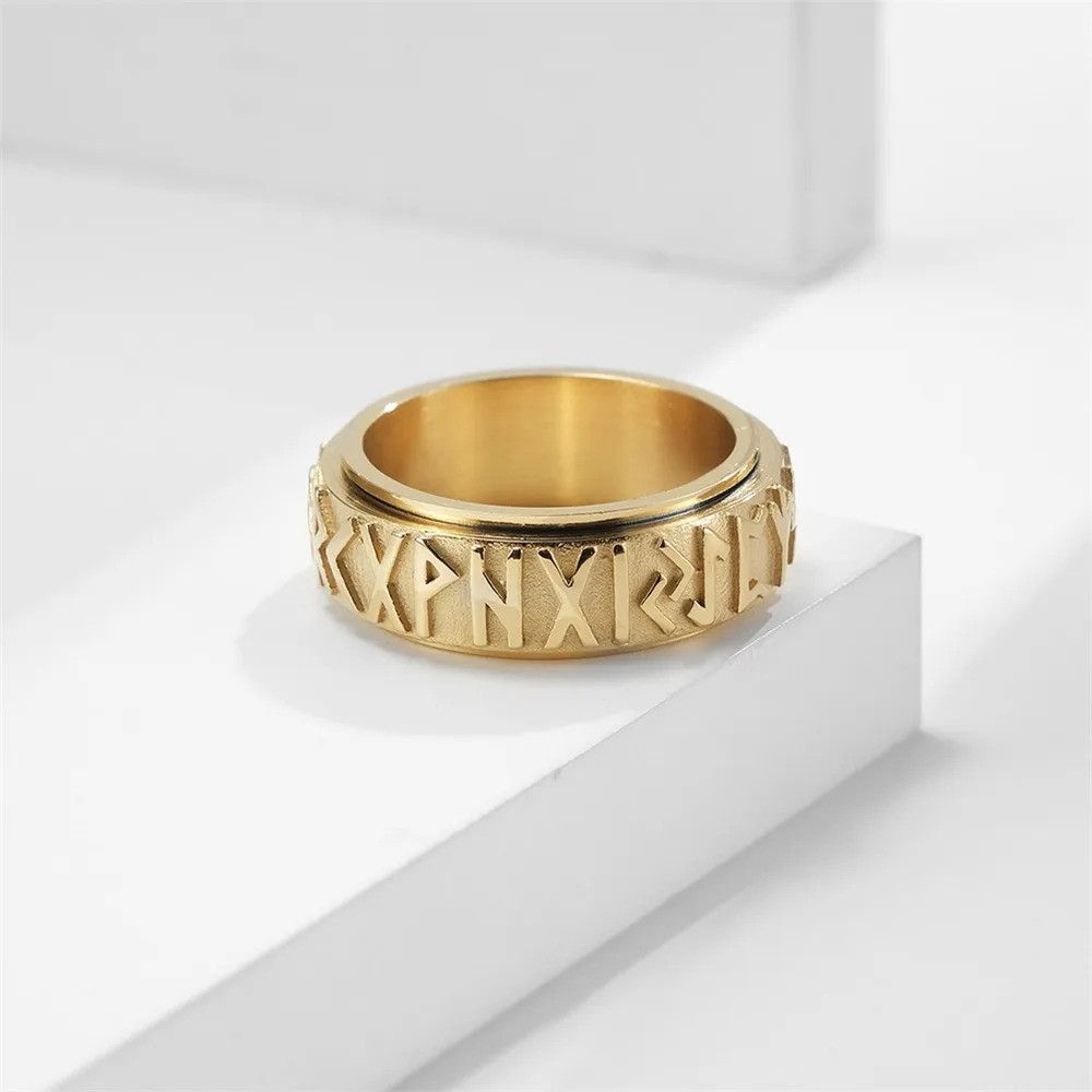 Other Norse Viking Runes Amulet Spinner Ring Streetwear Gift Size ONE SIZE - 9 Thumbnail