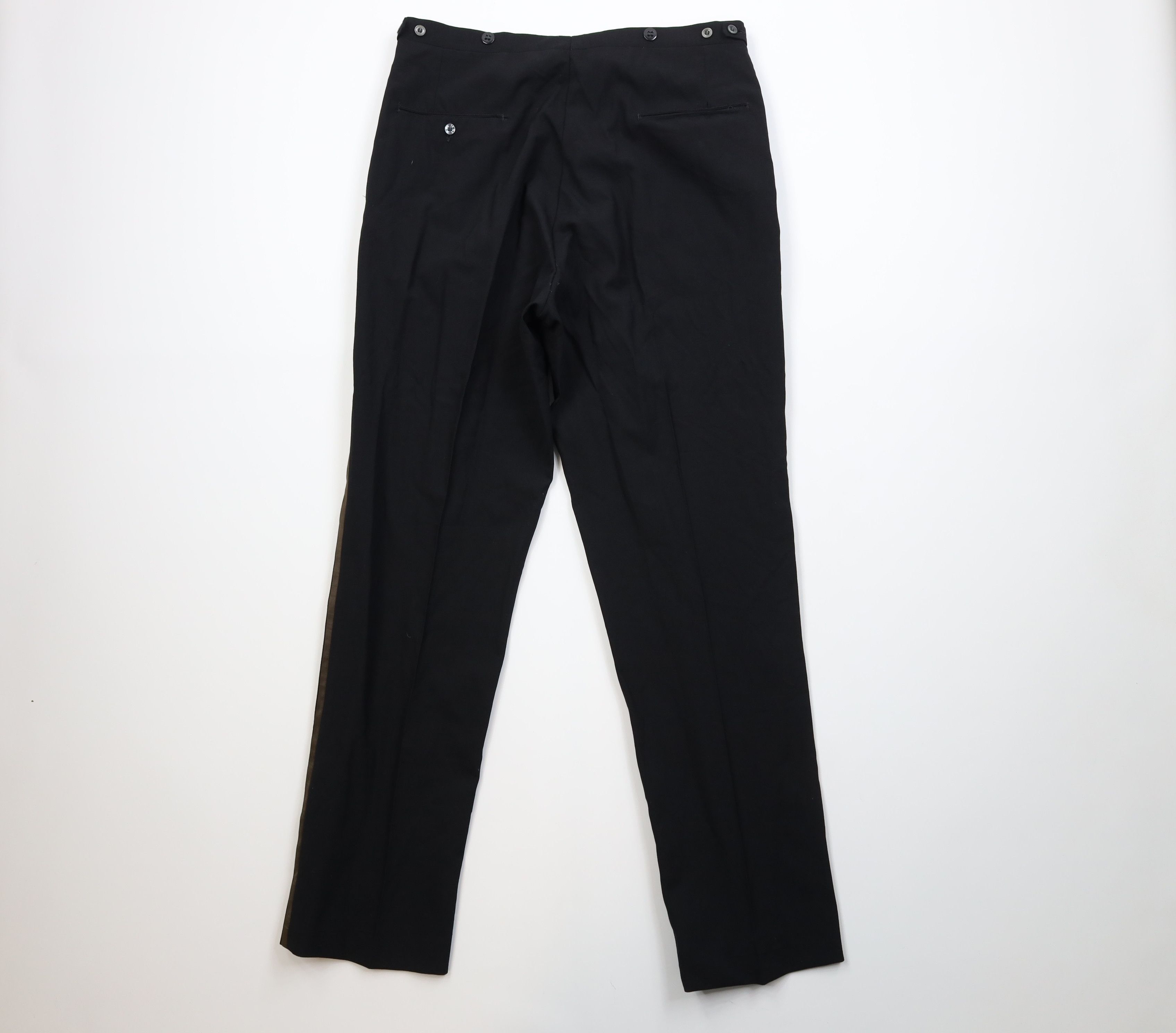 Vintage Vintage 50s Streetwear Wool Knit Tuxedo Chino Pants USA Size US 36 / EU 52 - 8 Thumbnail