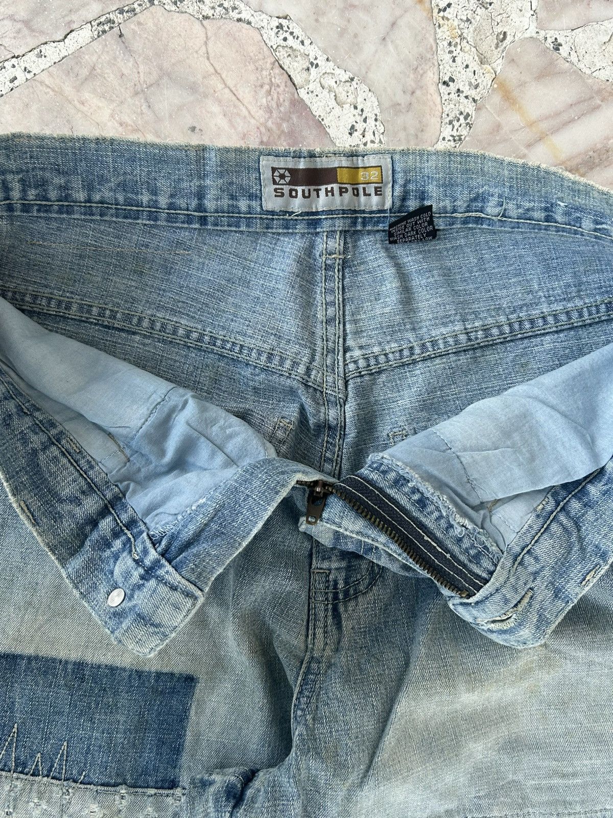 Southpole Southpole Vintage Sashiko Patchwork Japan Denim Size US 30 / EU 46 - 11 Thumbnail
