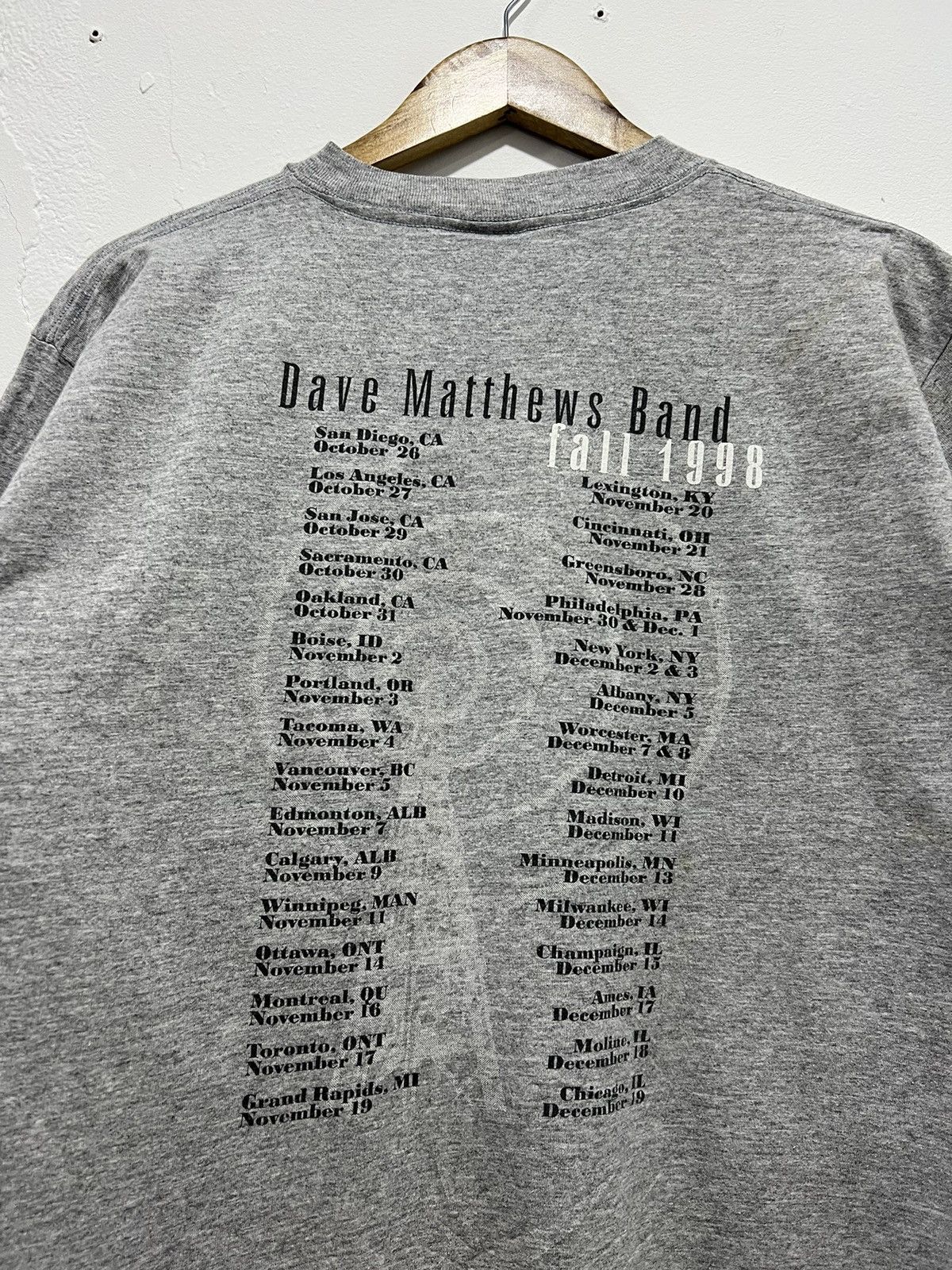 Band Tees × Vintage Vintage 1998’ Dave Matthews Band Tour Tshirt Size US L / EU 52-54 / 3 - 8 Thumbnail